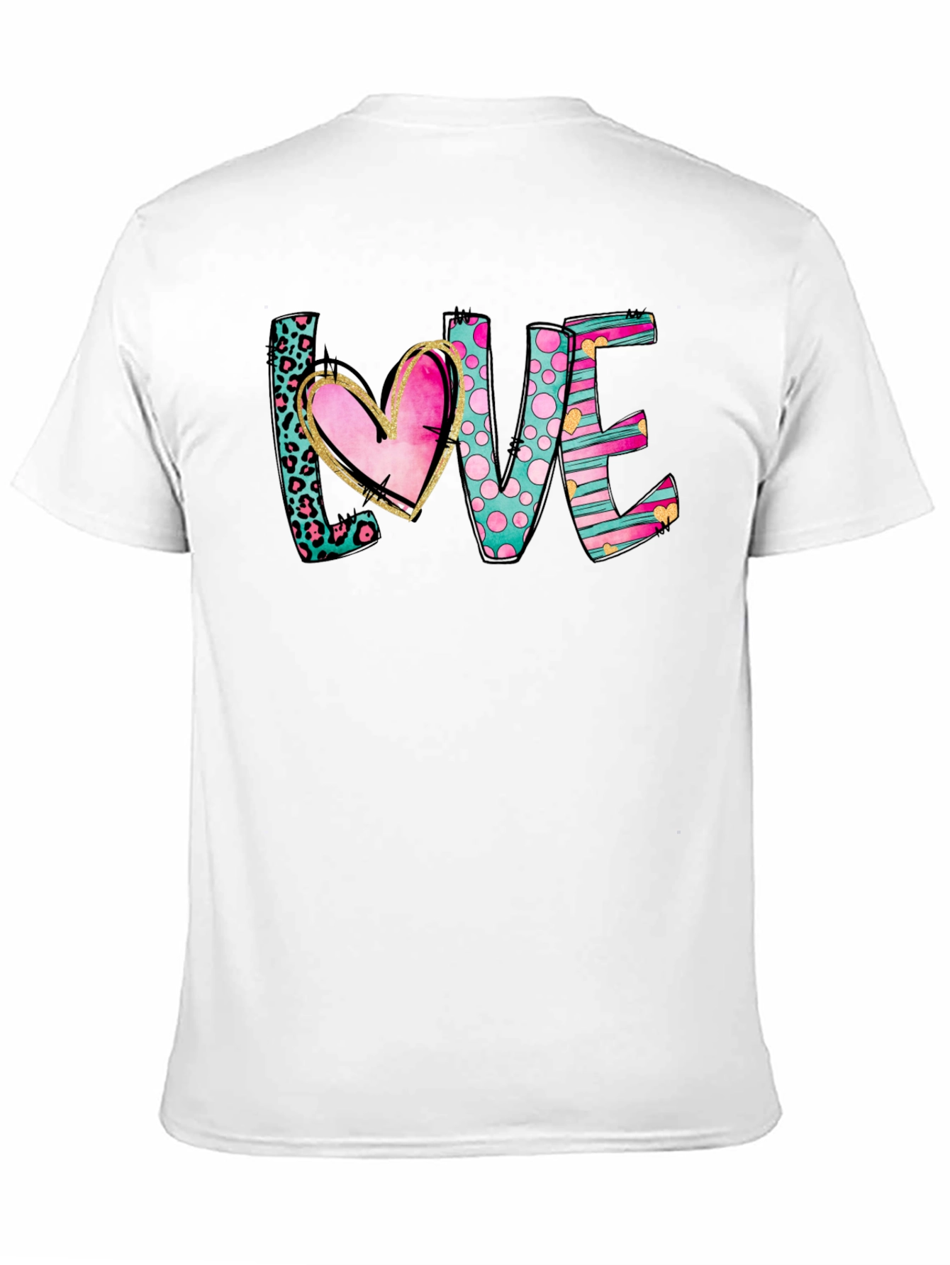 Love Heart Graphic Tee - Stylish Casual Top