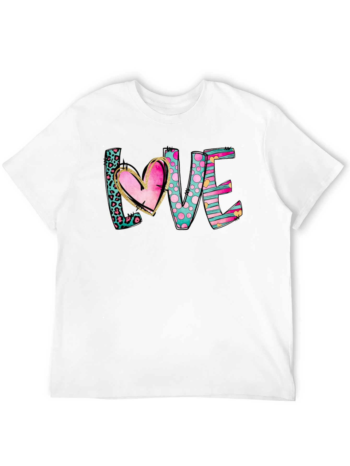 Love Heart Graphic Tee - Stylish Casual Top