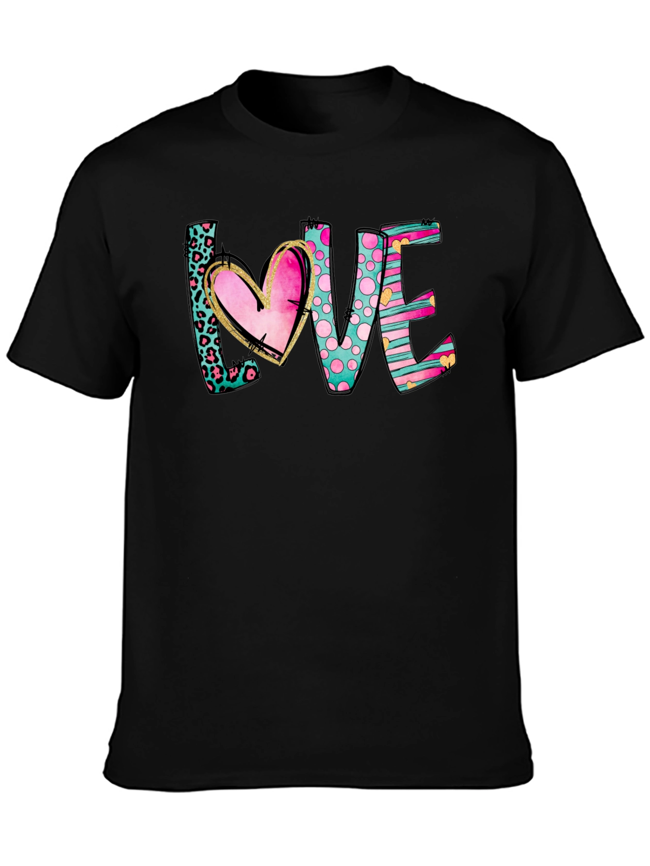 Love Heart Graphic Tee - Stylish Casual Top