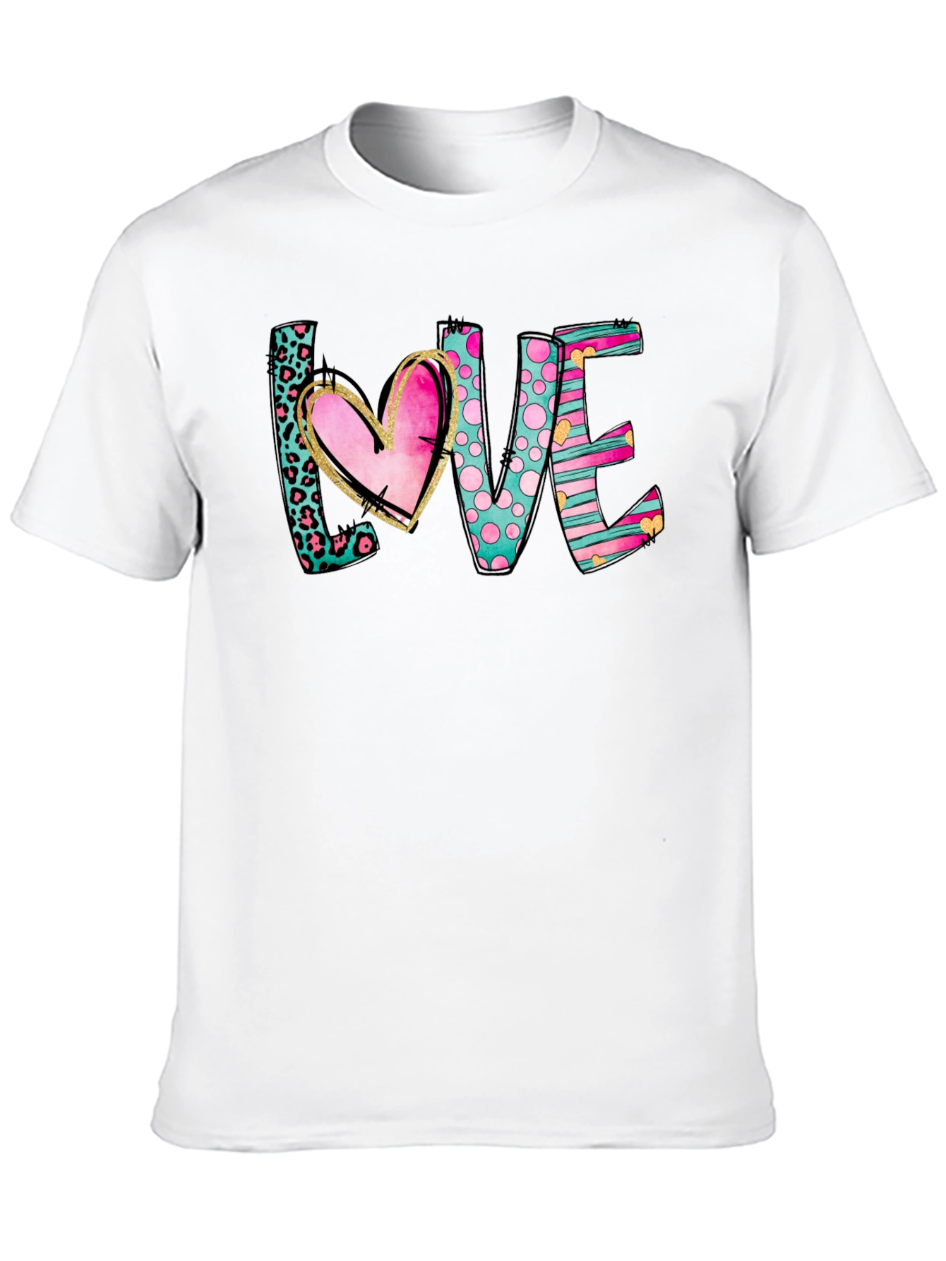 Love Heart Graphic Tee - Stylish Casual Top
