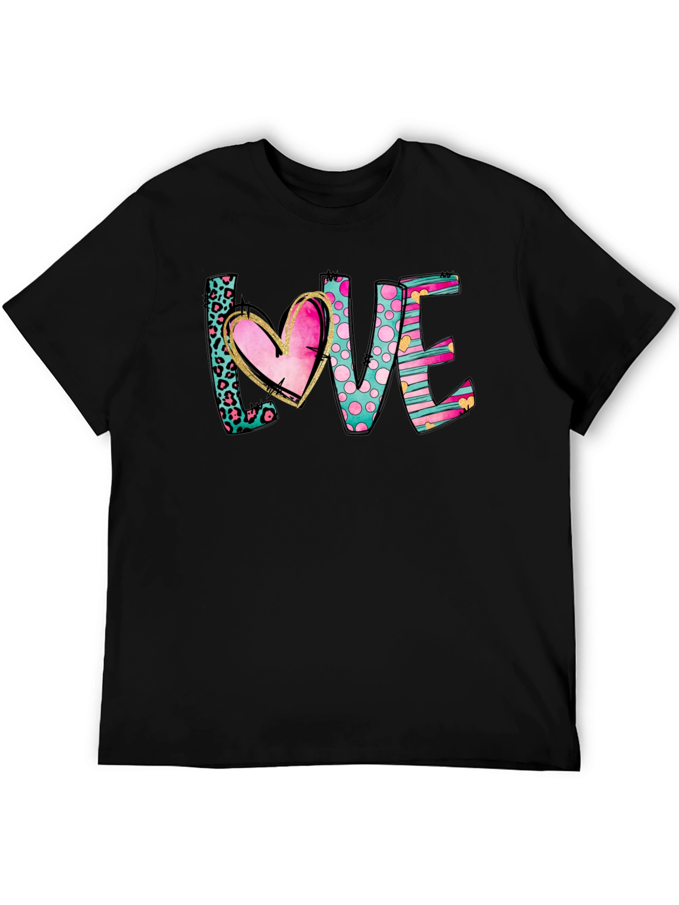 Love Heart Graphic Tee - Stylish Casual Top