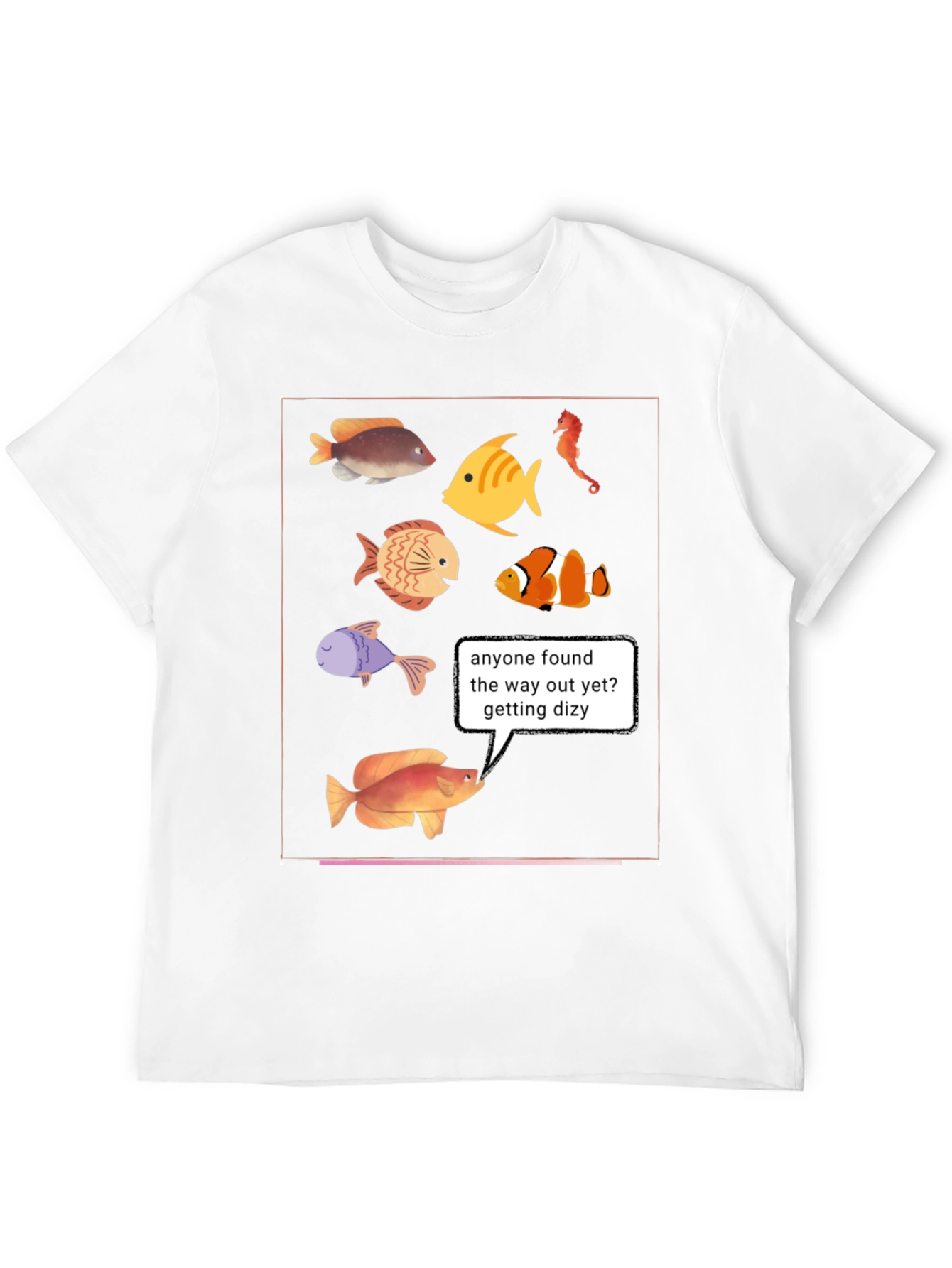 Funny Fish T-Shirt - Lost in the Aquarium