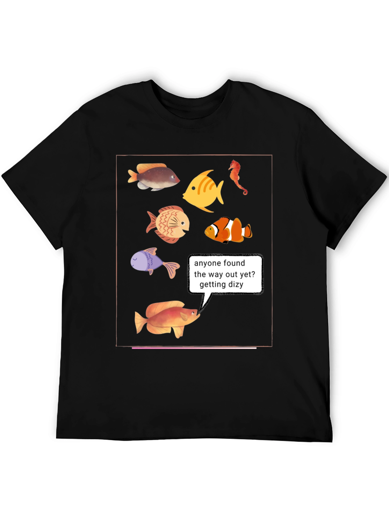 Funny Fish T-Shirt - Lost in the Aquarium