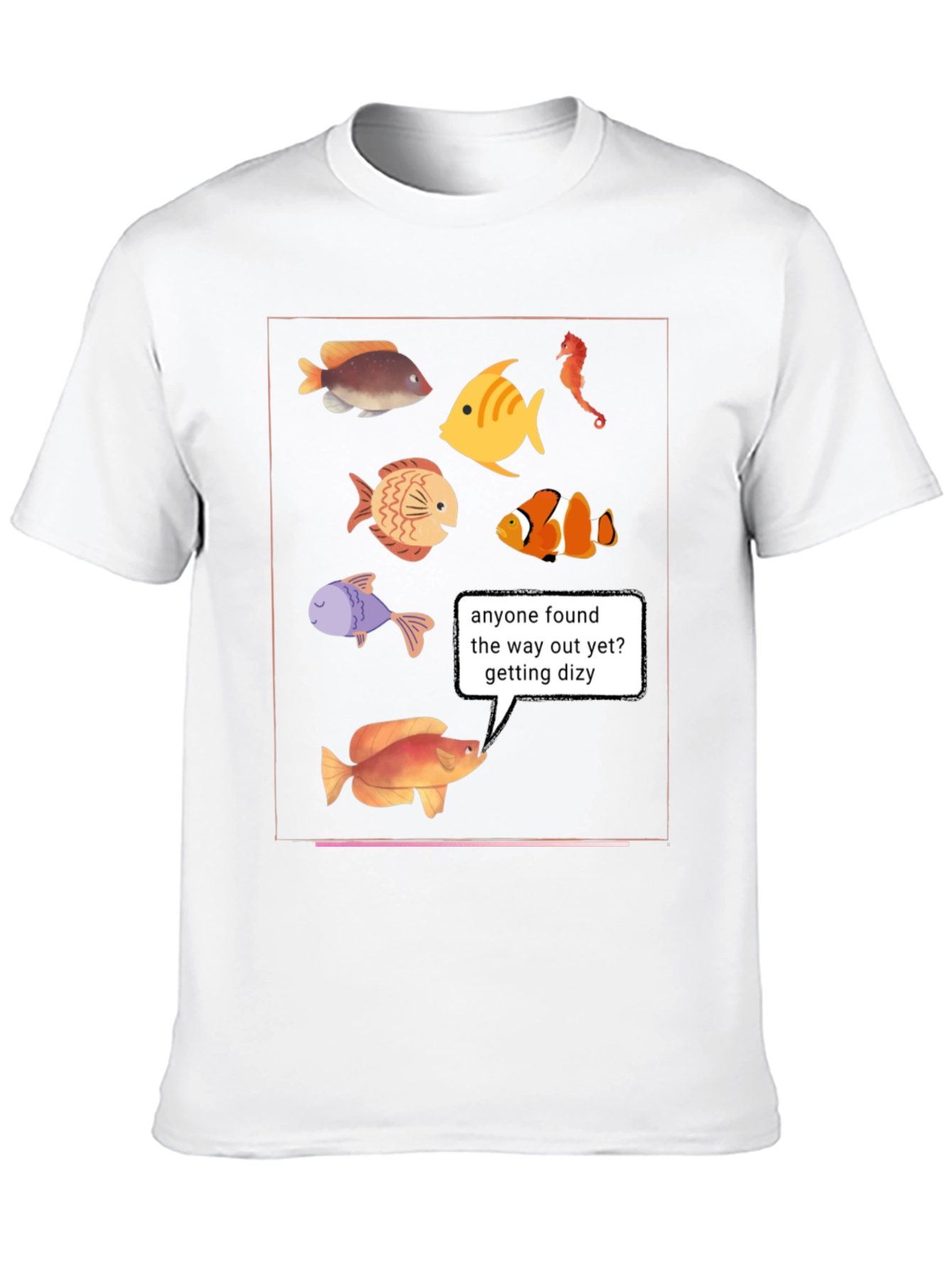 Funny Fish T-Shirt - Lost in the Aquarium