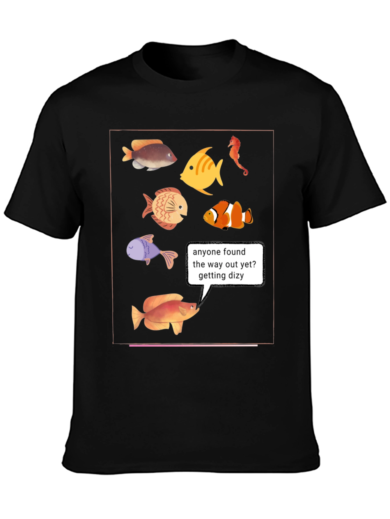Funny Fish T-Shirt - Lost in the Aquarium