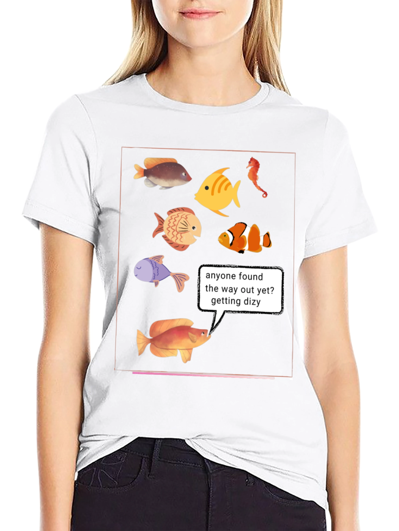 Funny Fish T-Shirt - Lost in the Aquarium