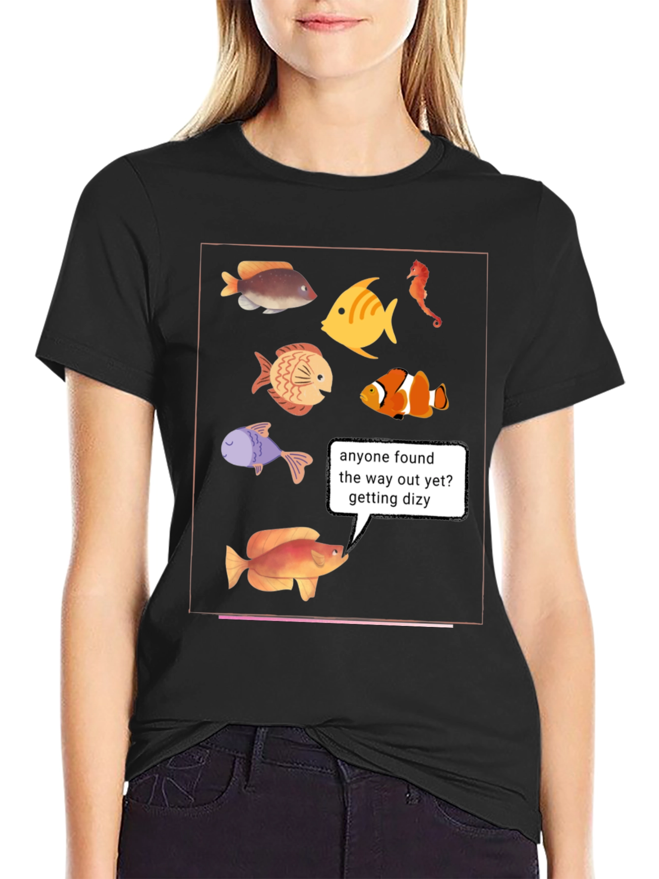 Funny Fish T-Shirt - Lost in the Aquarium