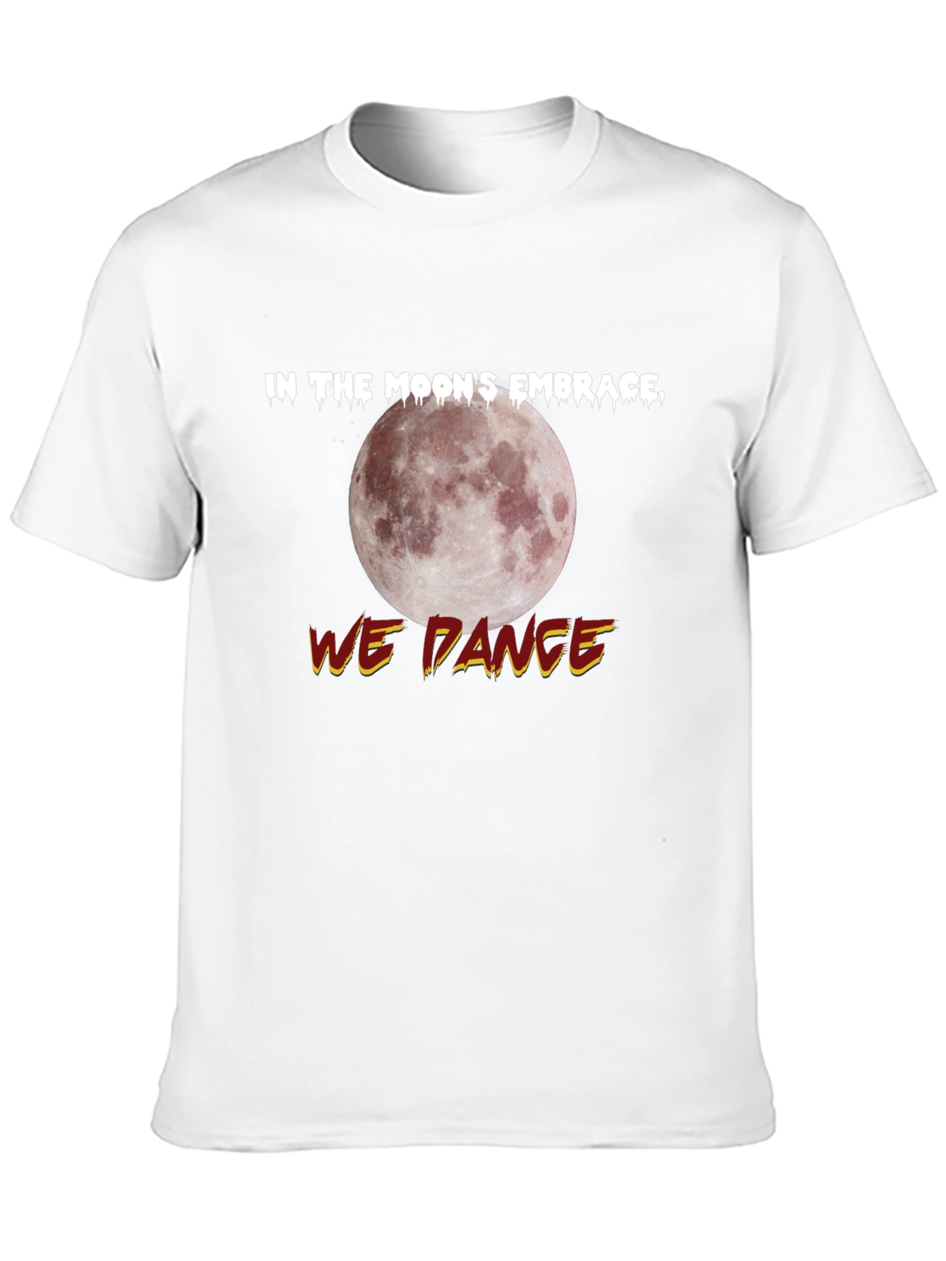 Moons Embrace Dance Graphic Tee - Black Cotton