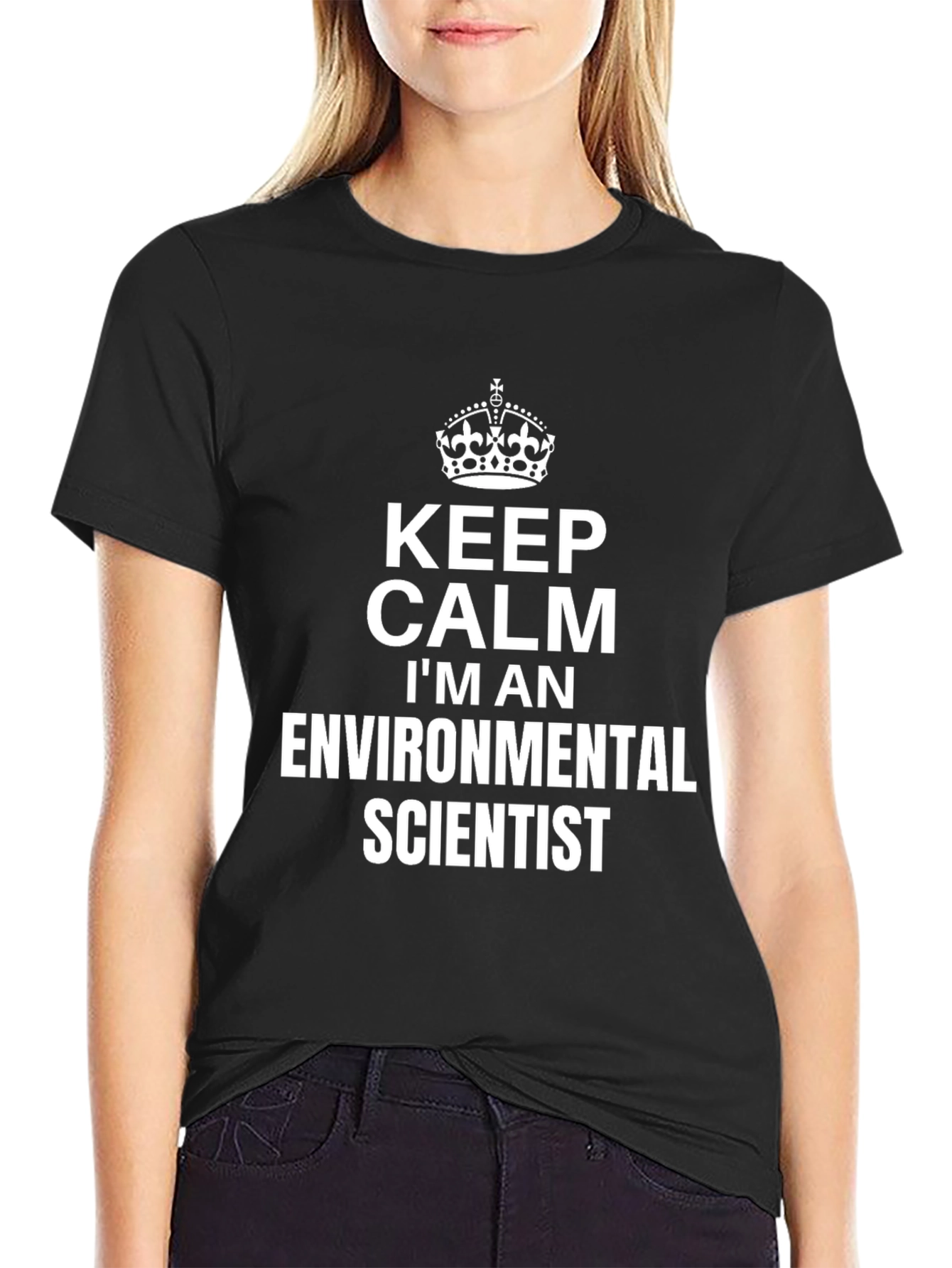 Keep Calm Environmental Scientist Black T-Shirt