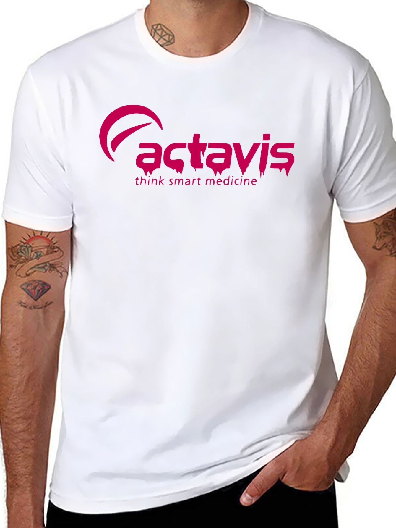 Actavis Black Graphic T-Shirt - Think Smart Medicine