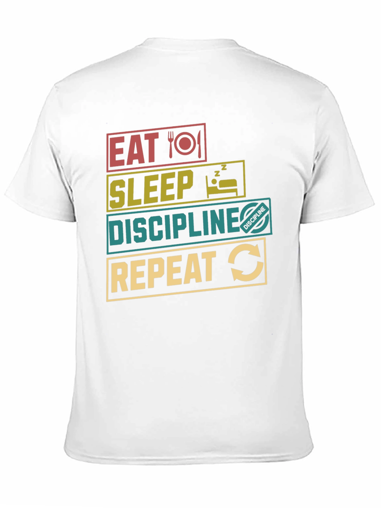 Eat Sleep Discipline Repeat Graphic T-Shirt