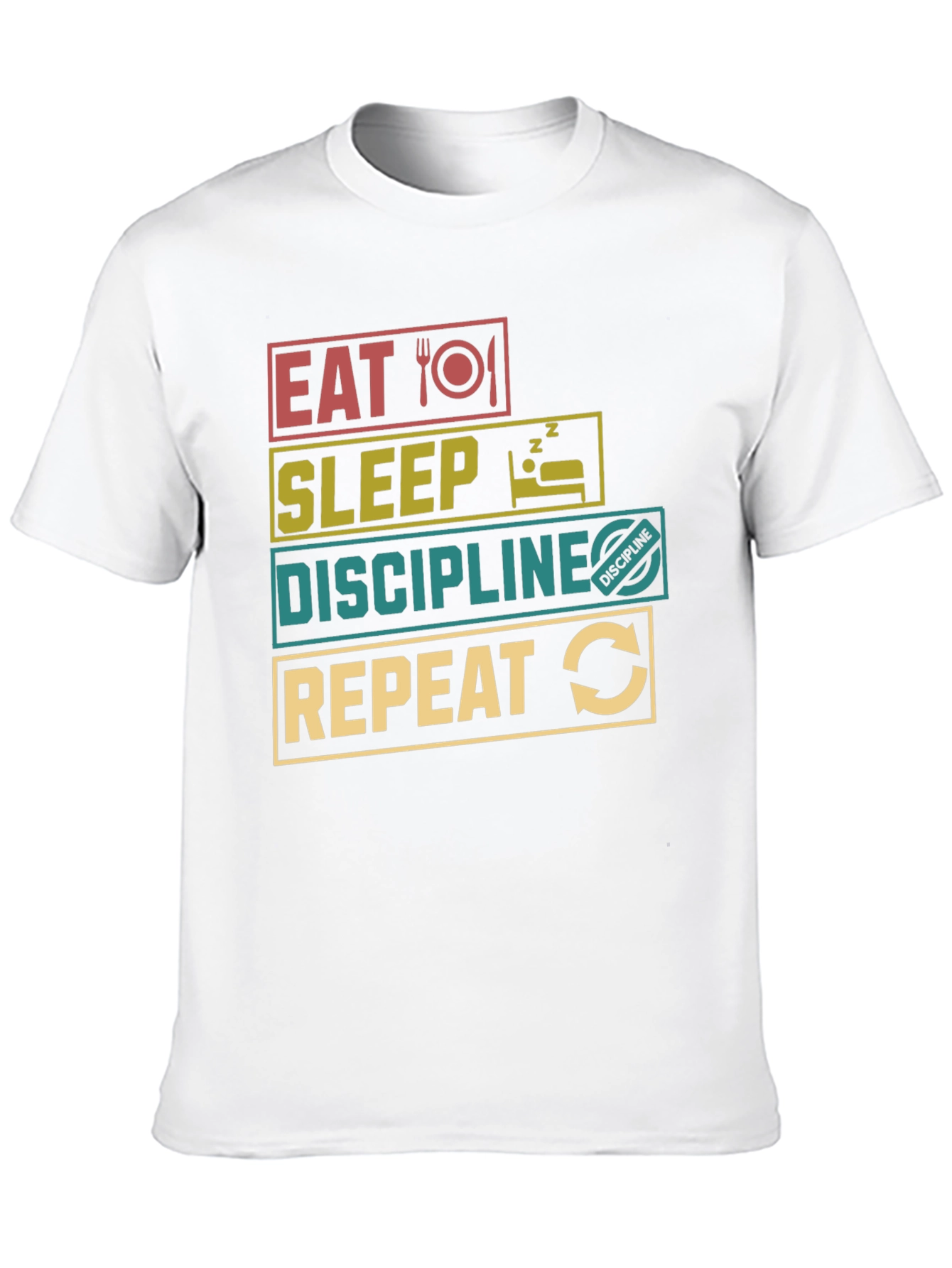 Eat Sleep Discipline Repeat Graphic T-Shirt