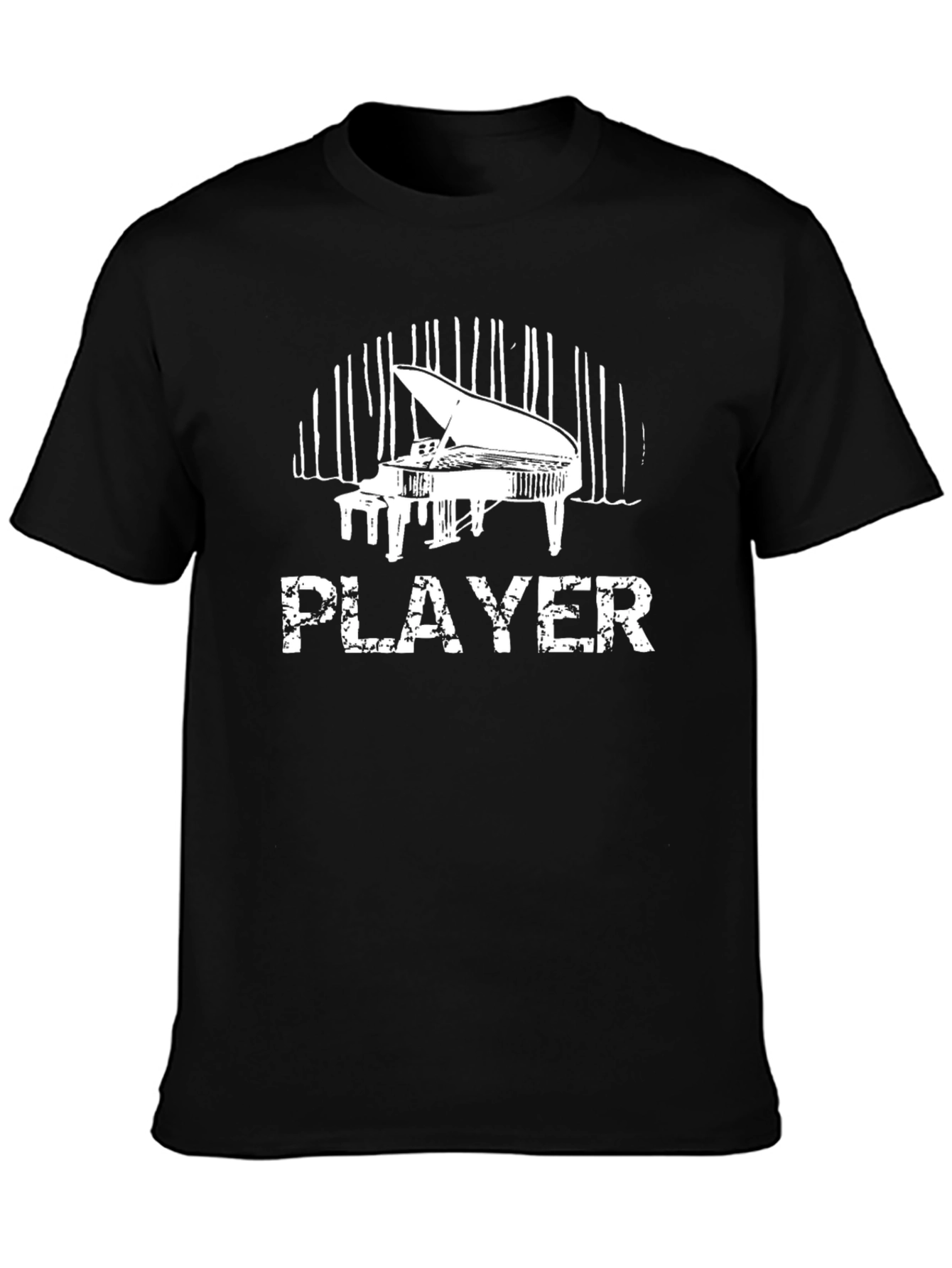 Piano Player Black T-Shirt