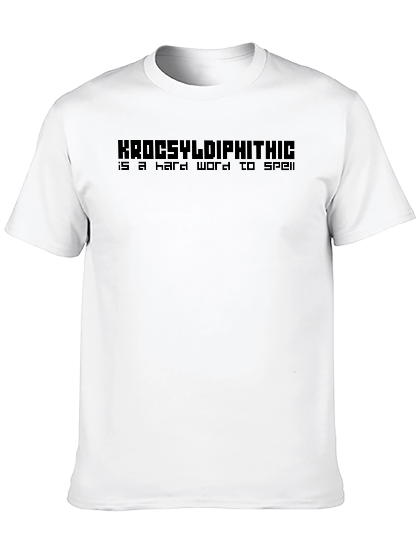 Krocsyldiphithic T-Shirt - Funny Spelling Challenge
