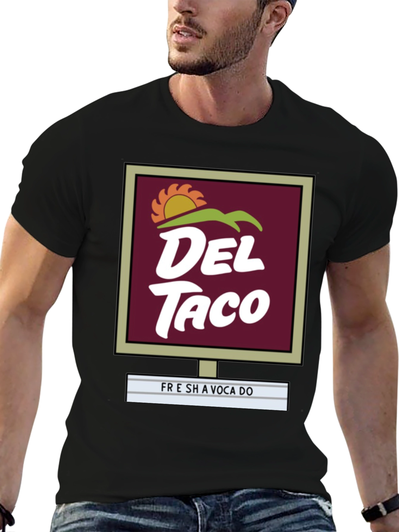 Del Taco Graphic T-Shirt - Fresh Avocado Design