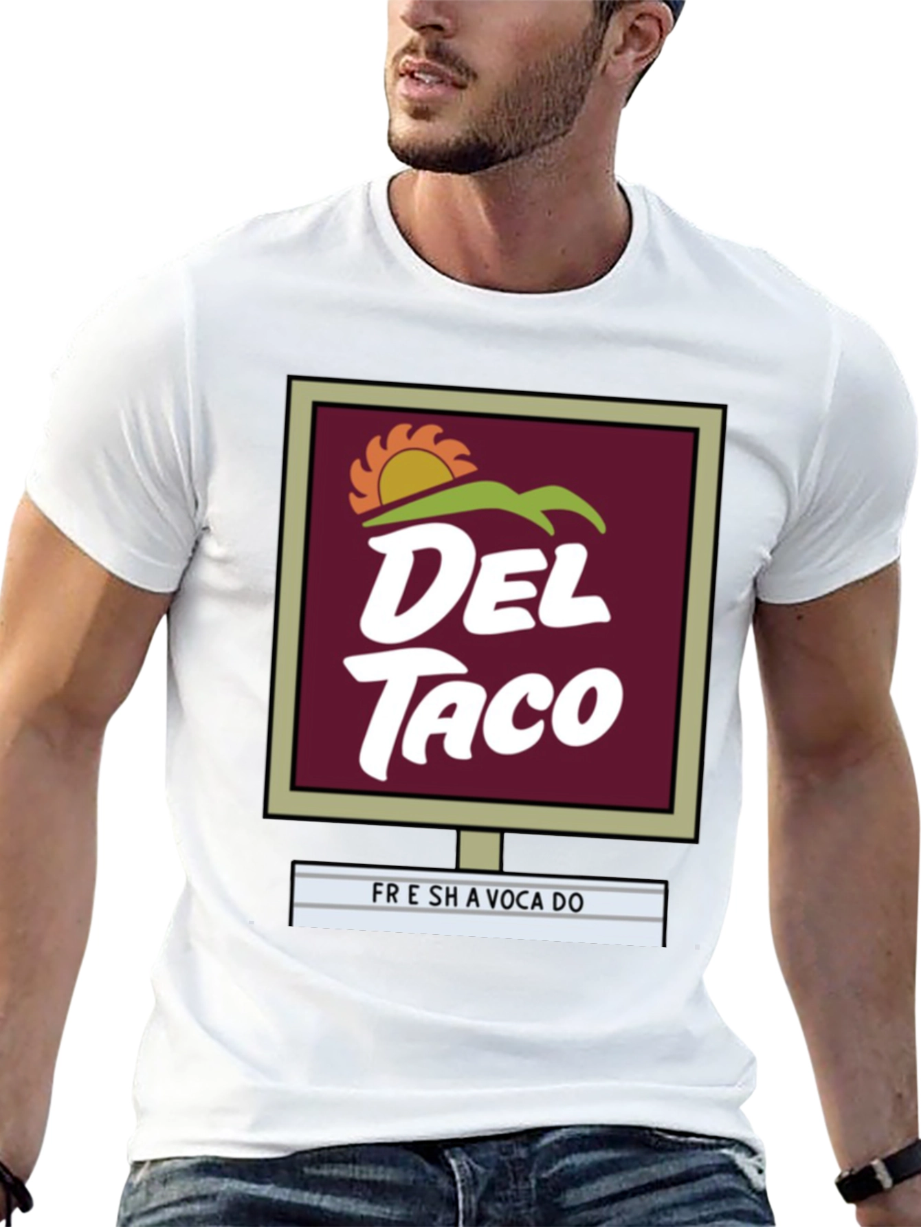 Del Taco Graphic T-Shirt - Fresh Avocado Design