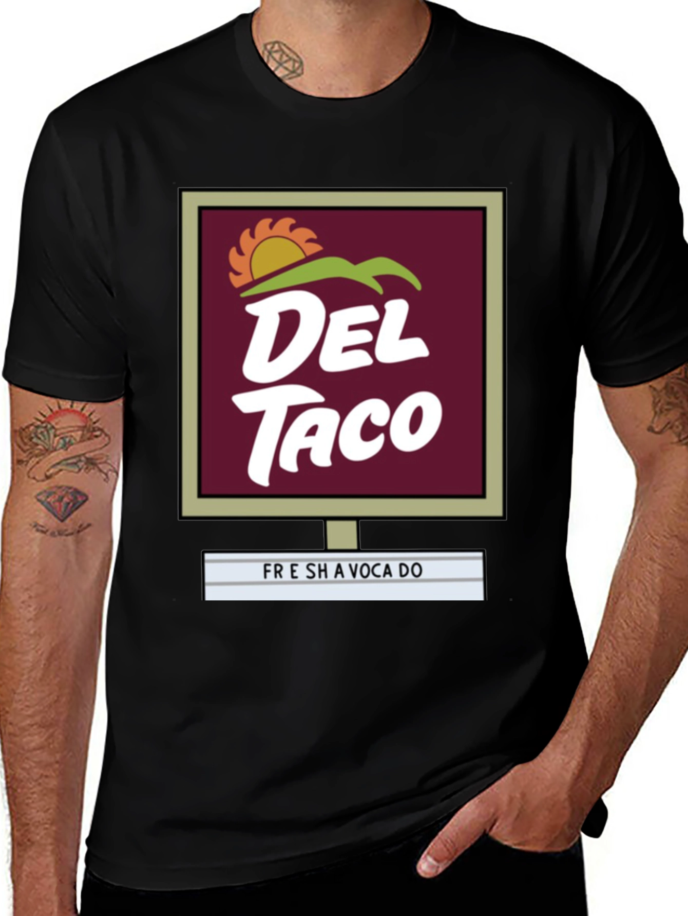 Del Taco Graphic T-Shirt - Fresh Avocado Design