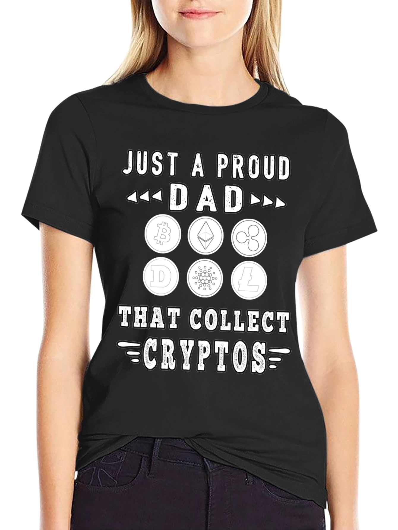 Proud Crypto Dad T-Shirt - Collect Digital Currency