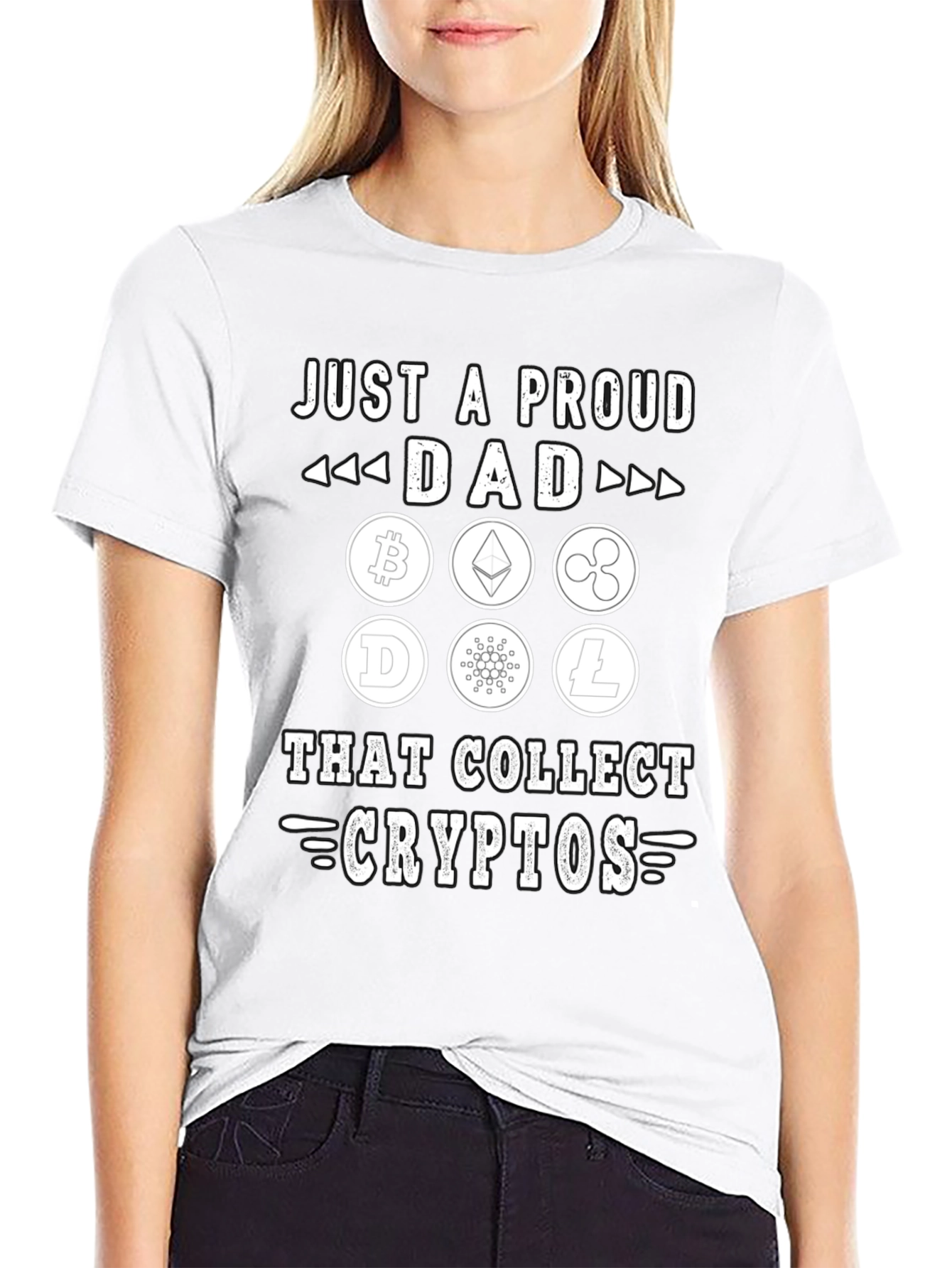 Proud Crypto Dad T-Shirt - Collect Digital Currency