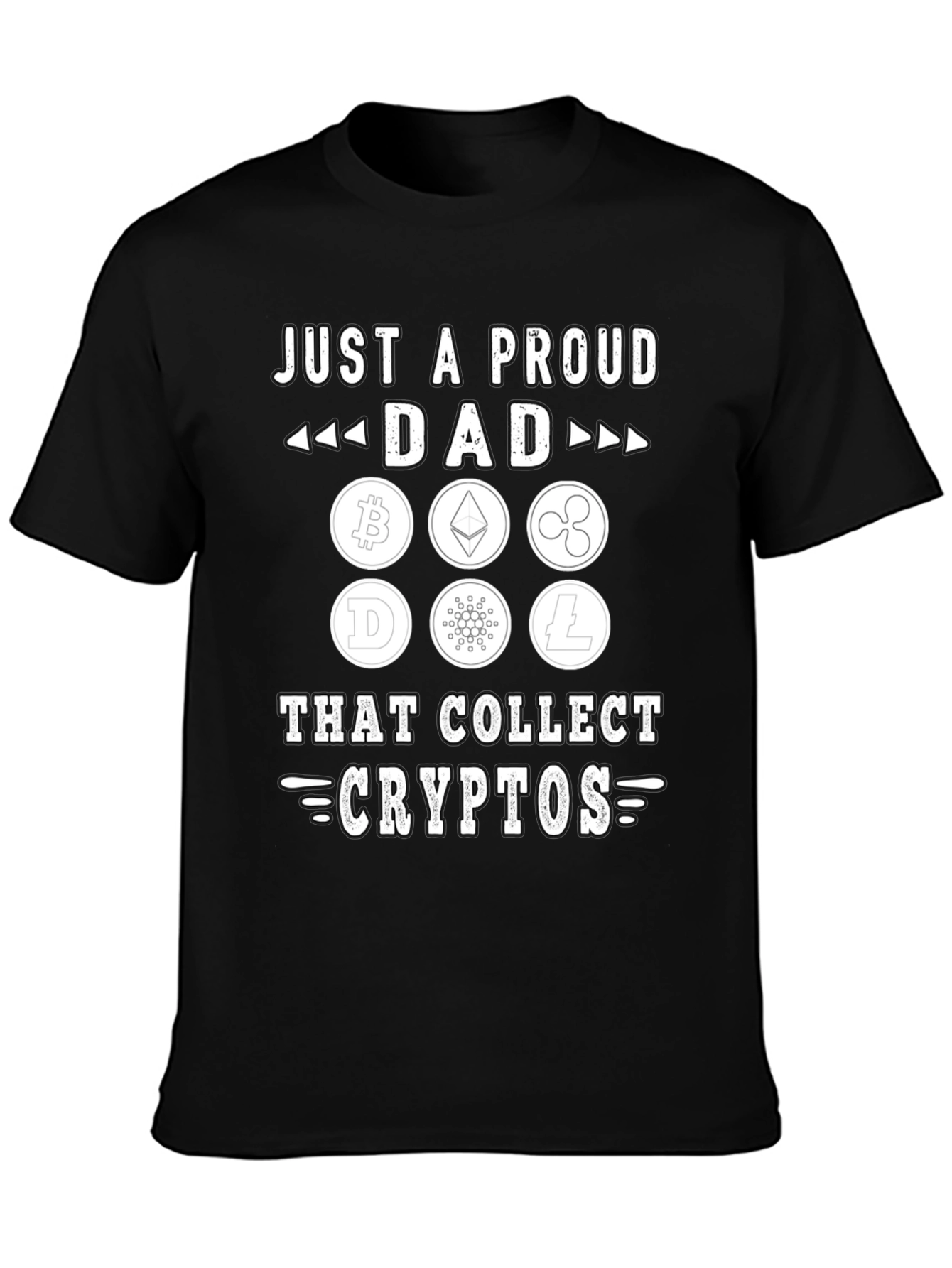 Proud Crypto Dad T-Shirt - Collect Digital Currency