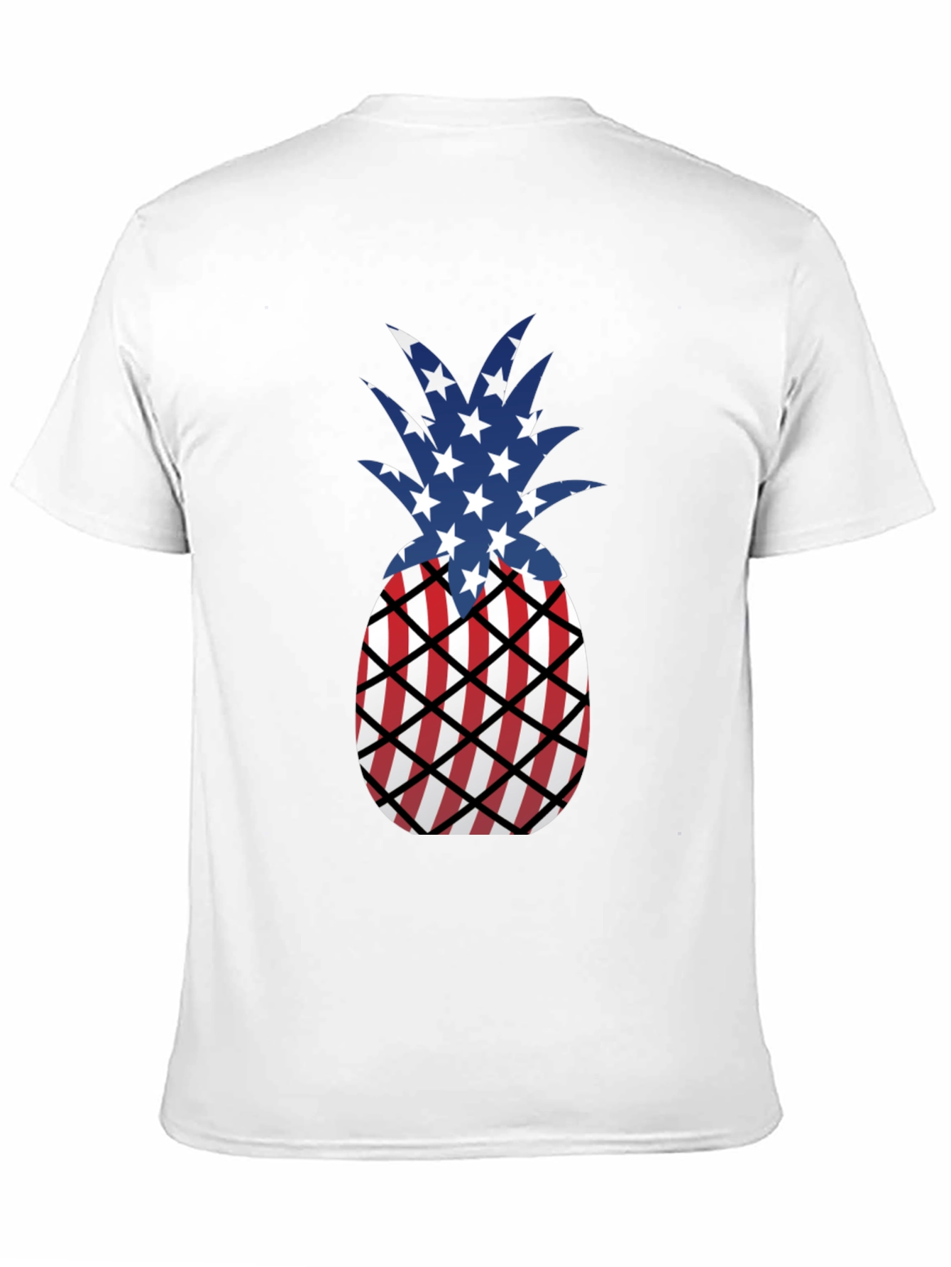 Patriotic Pineapple T-Shirt - USA Flag Design