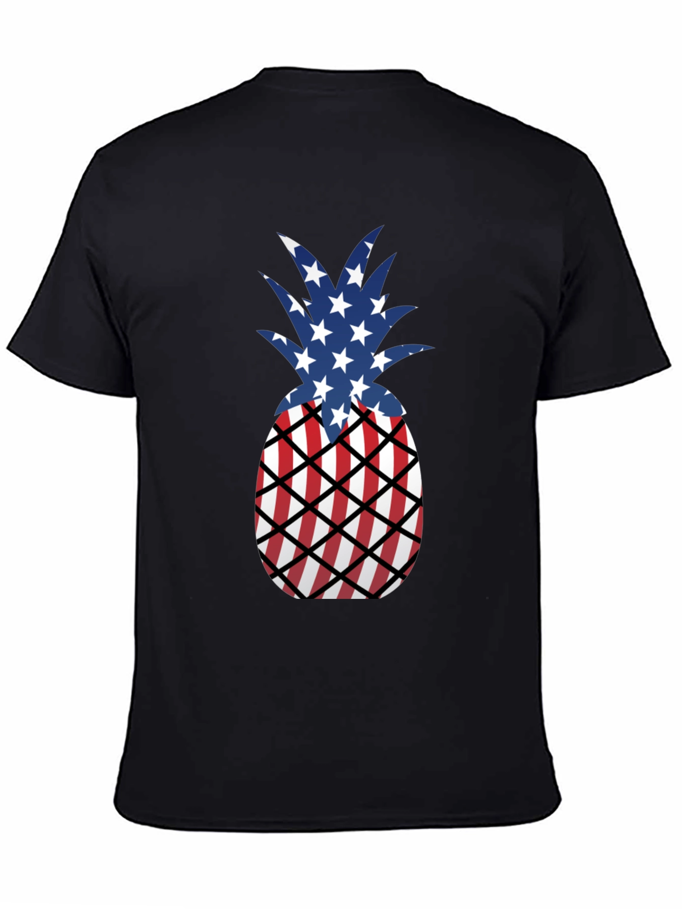 Patriotic Pineapple T-Shirt - USA Flag Design