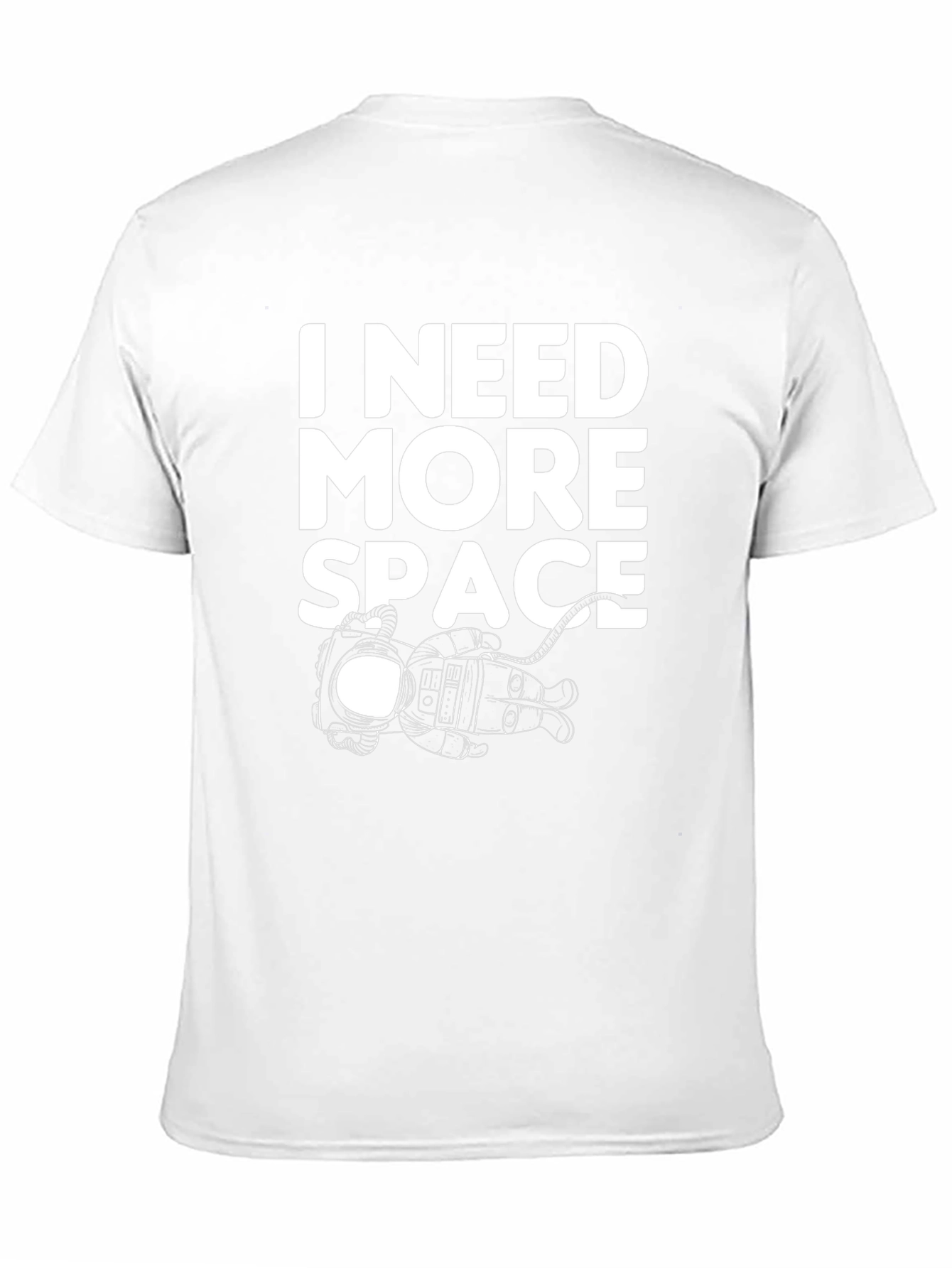 I Need More Space Black T-Shirt