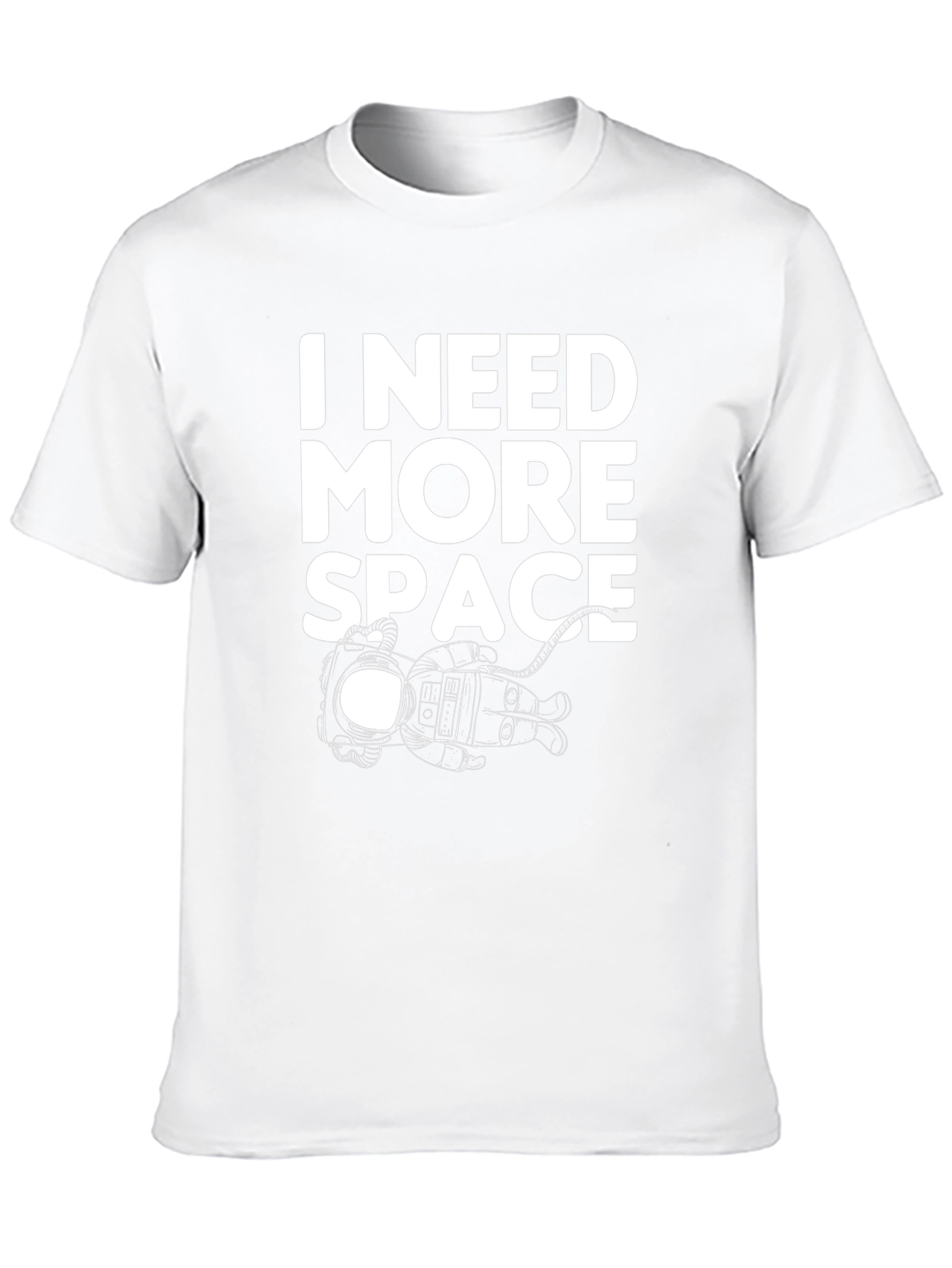 I Need More Space Black T-Shirt