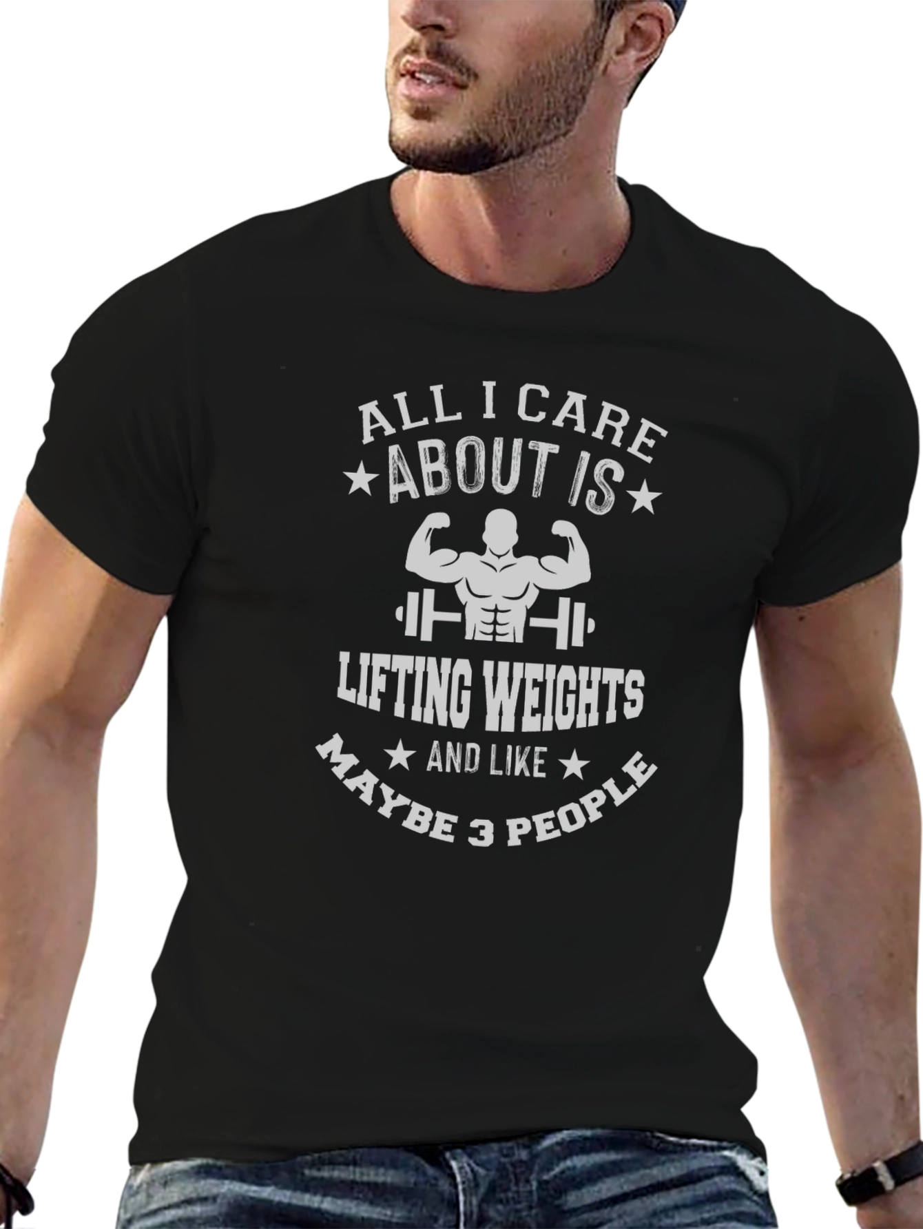 Weightlifting Graphic T-Shirt - Gym Motivation