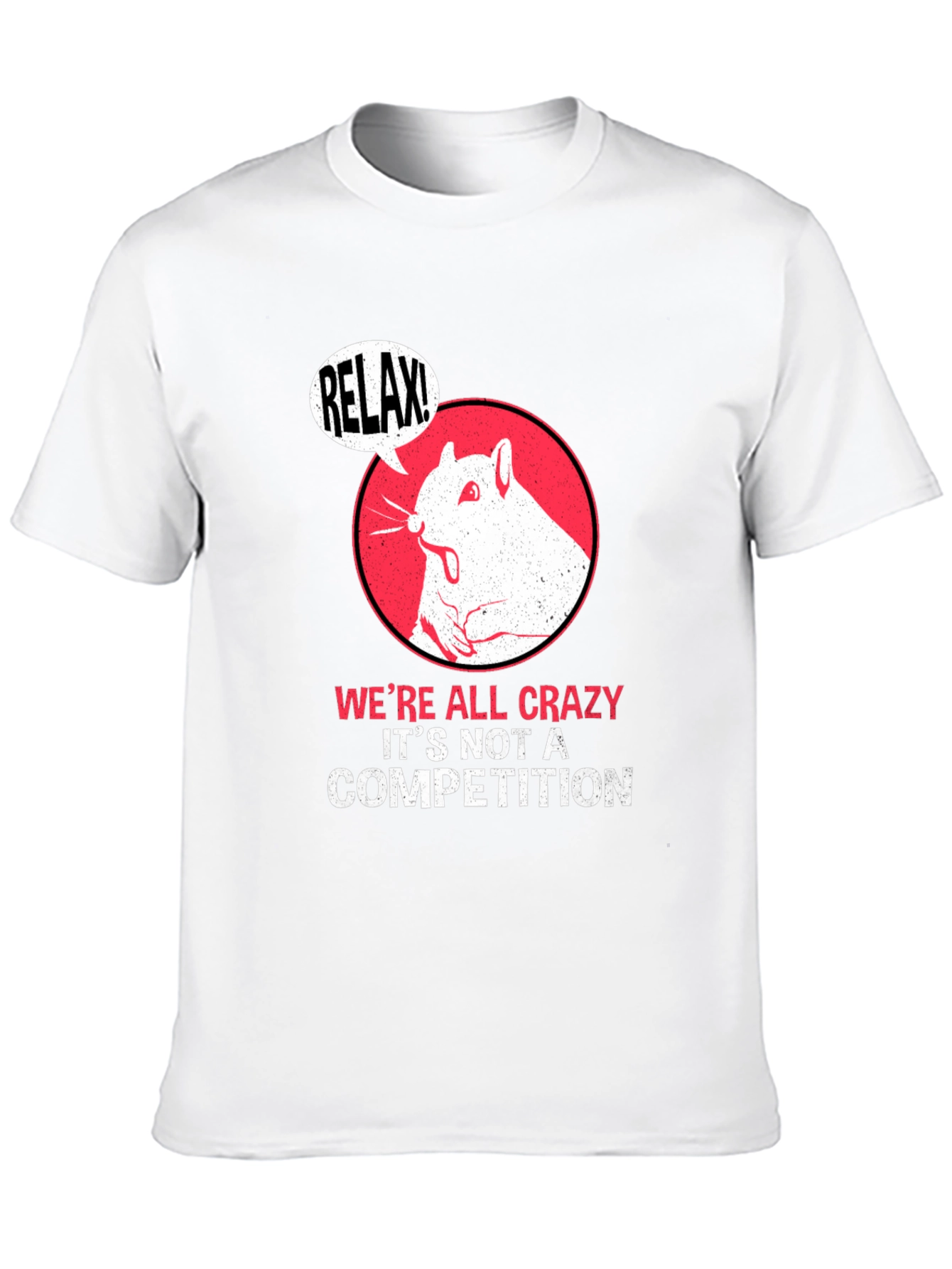 Relax! Crazy Squirrel Graphic Tee - Unisex Cotton T-Shirt
