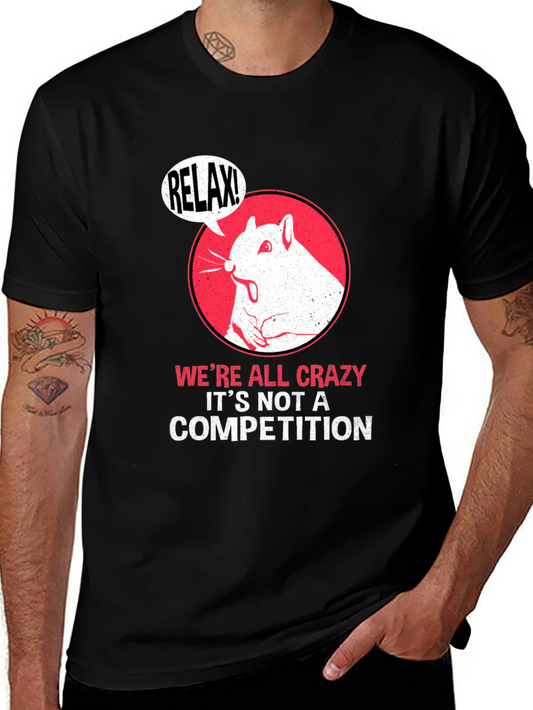 Relax! Crazy Squirrel Graphic Tee - Unisex Cotton T-Shirt