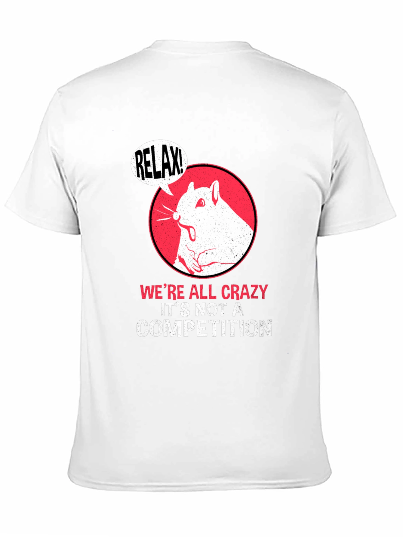 Relax! Crazy Squirrel Graphic Tee - Unisex Cotton T-Shirt