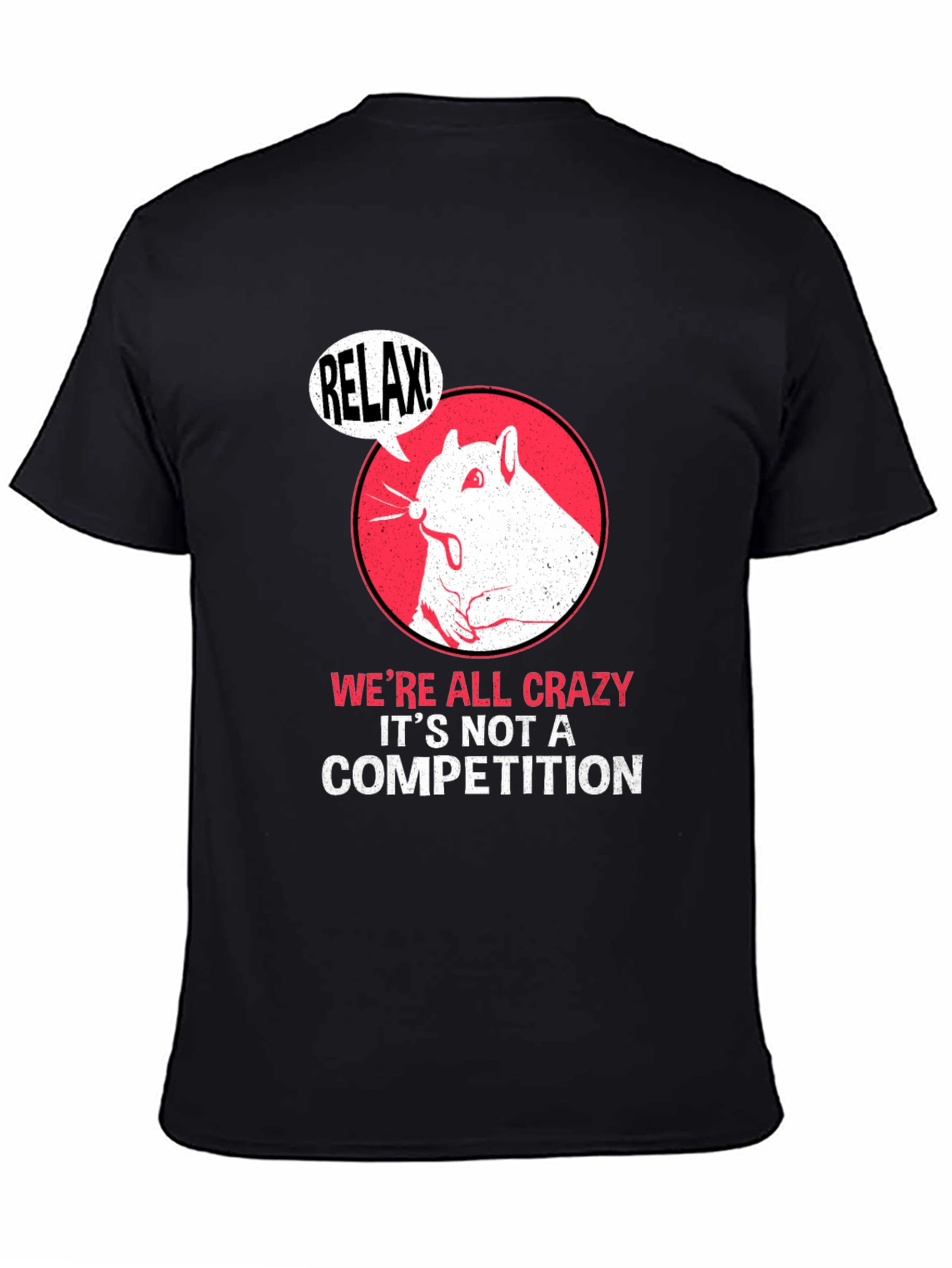 Relax! Crazy Squirrel Graphic Tee - Unisex Cotton T-Shirt