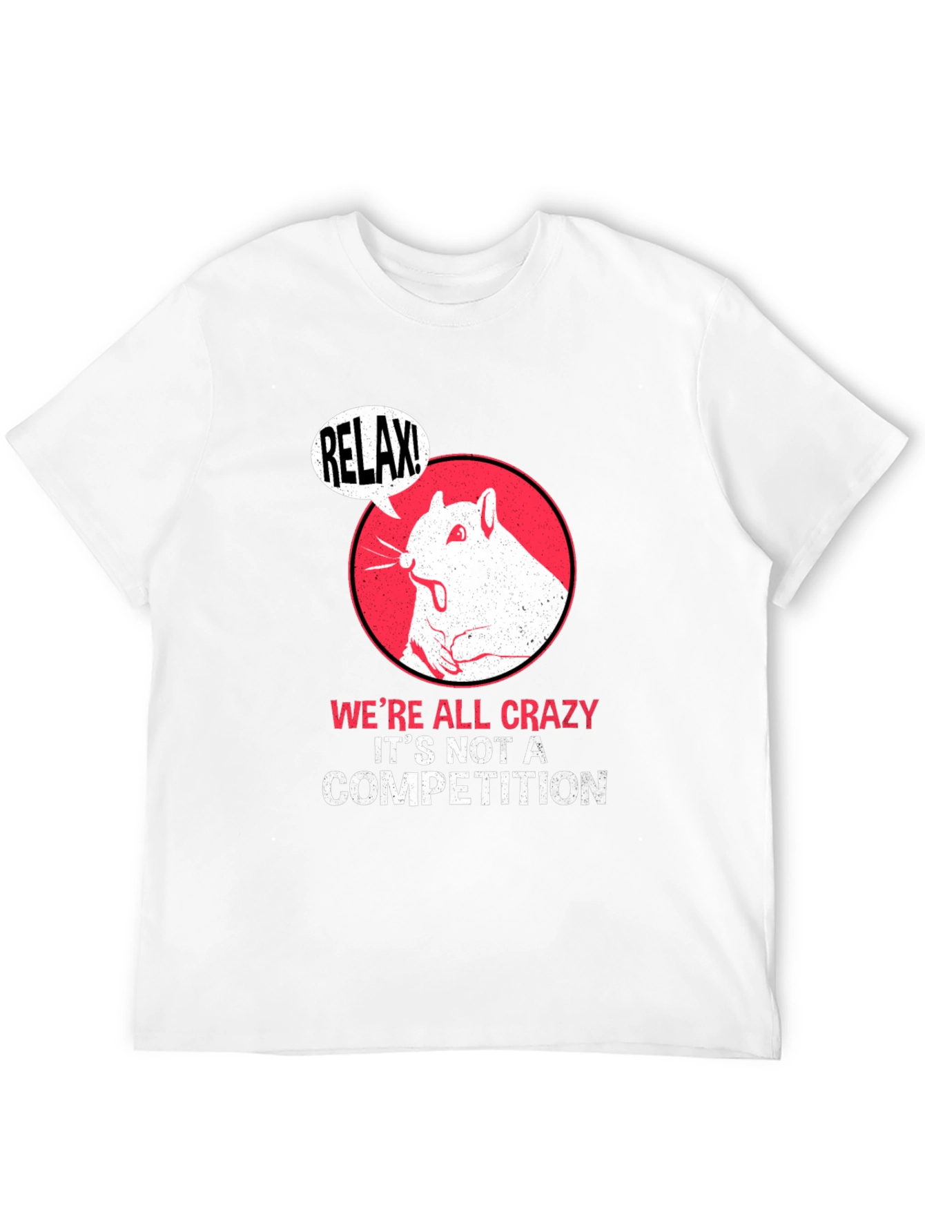 Relax! Crazy Squirrel Graphic Tee - Unisex Cotton T-Shirt