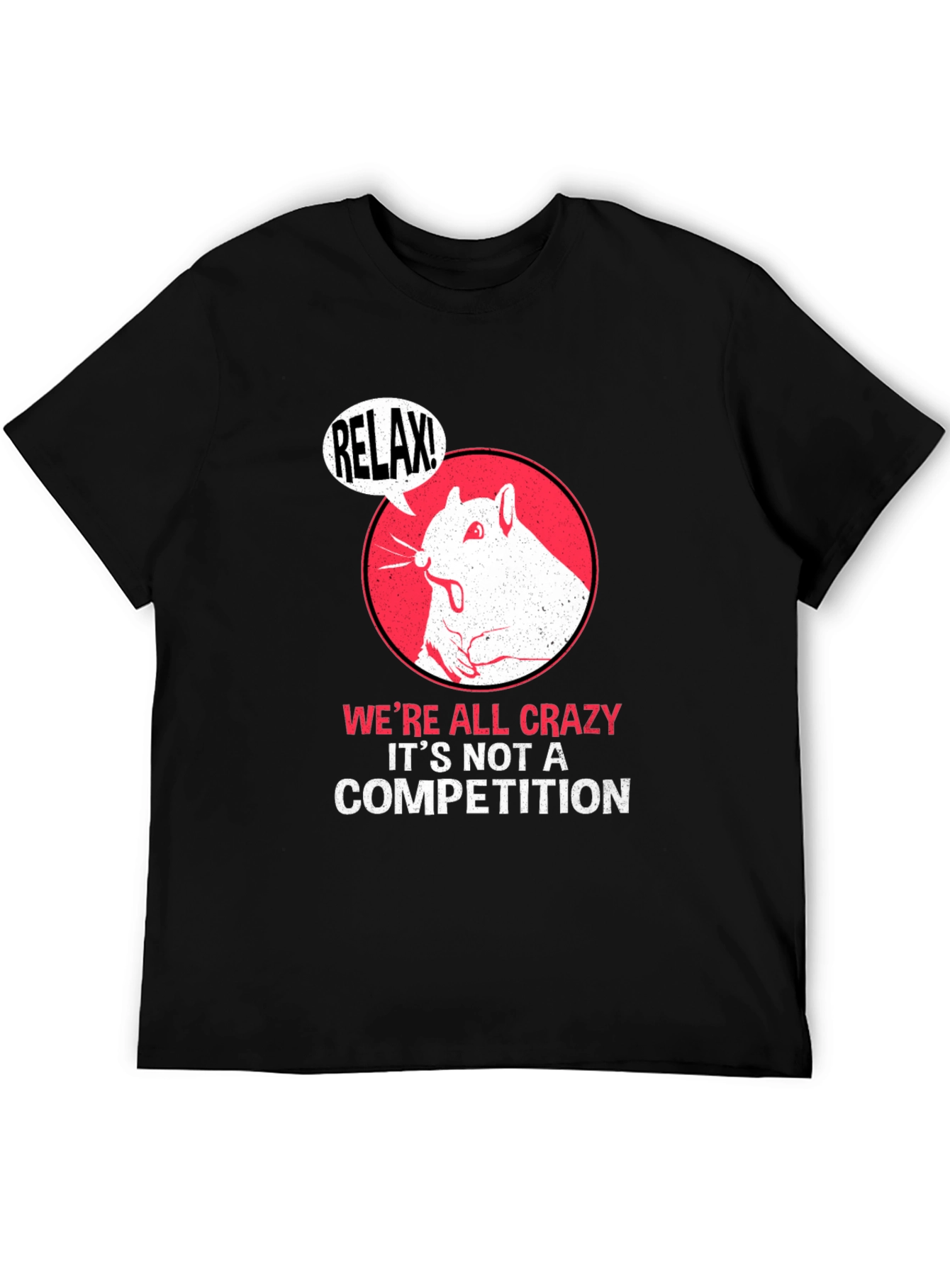 Relax! Crazy Squirrel Graphic Tee - Unisex Cotton T-Shirt