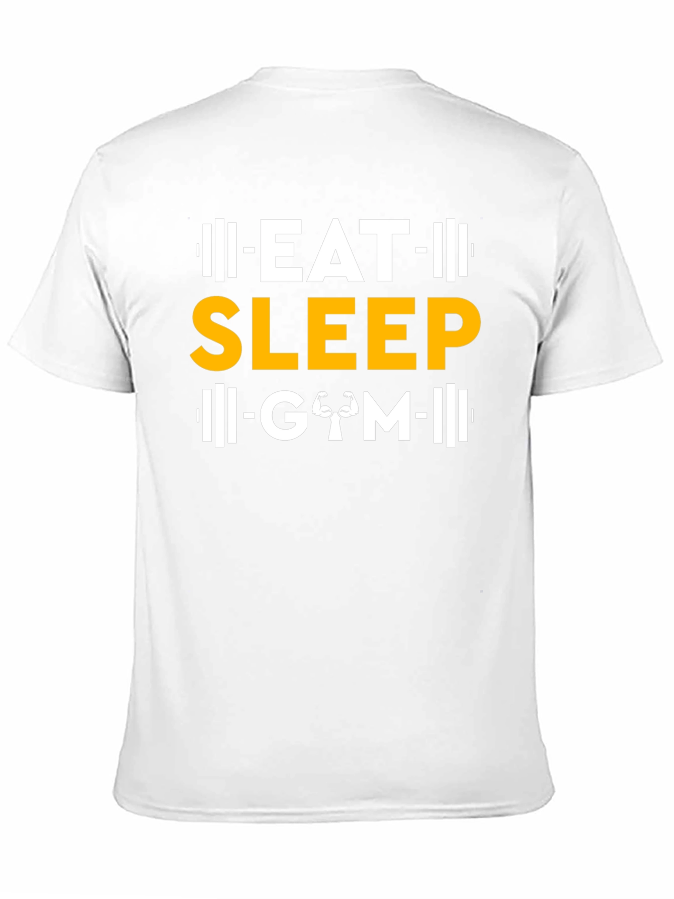 Eat Sleep Gym Black Graphic T-Shirt