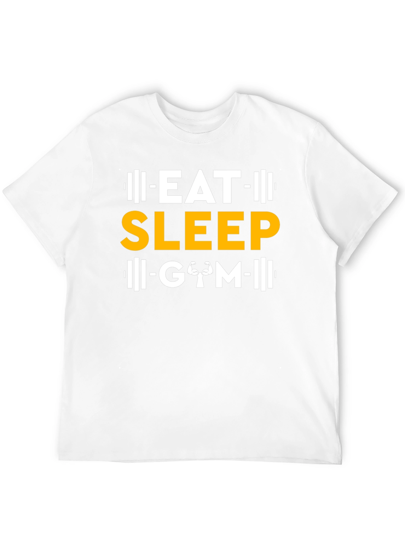Eat Sleep Gym Black Graphic T-Shirt