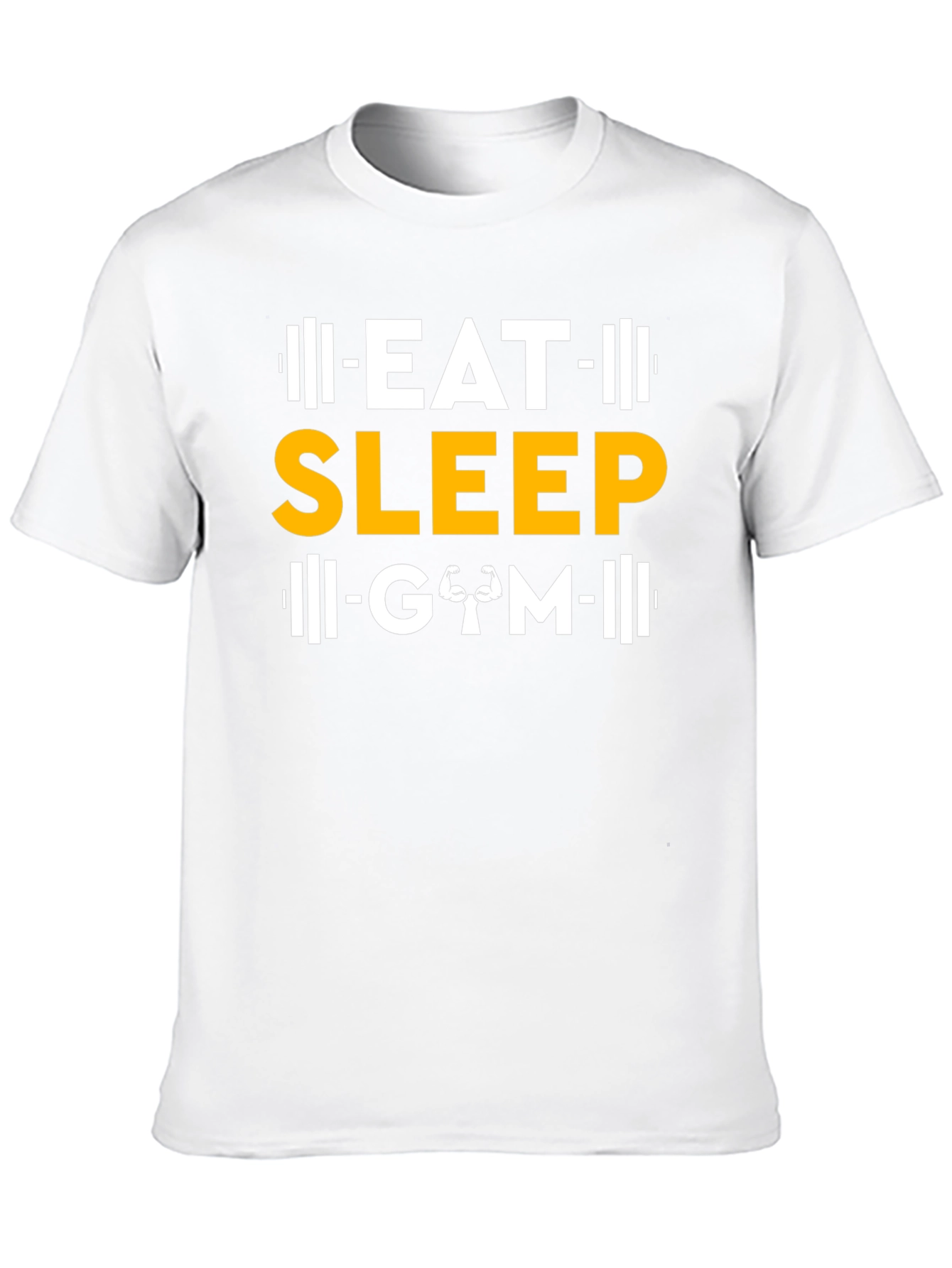 Eat Sleep Gym Black Graphic T-Shirt