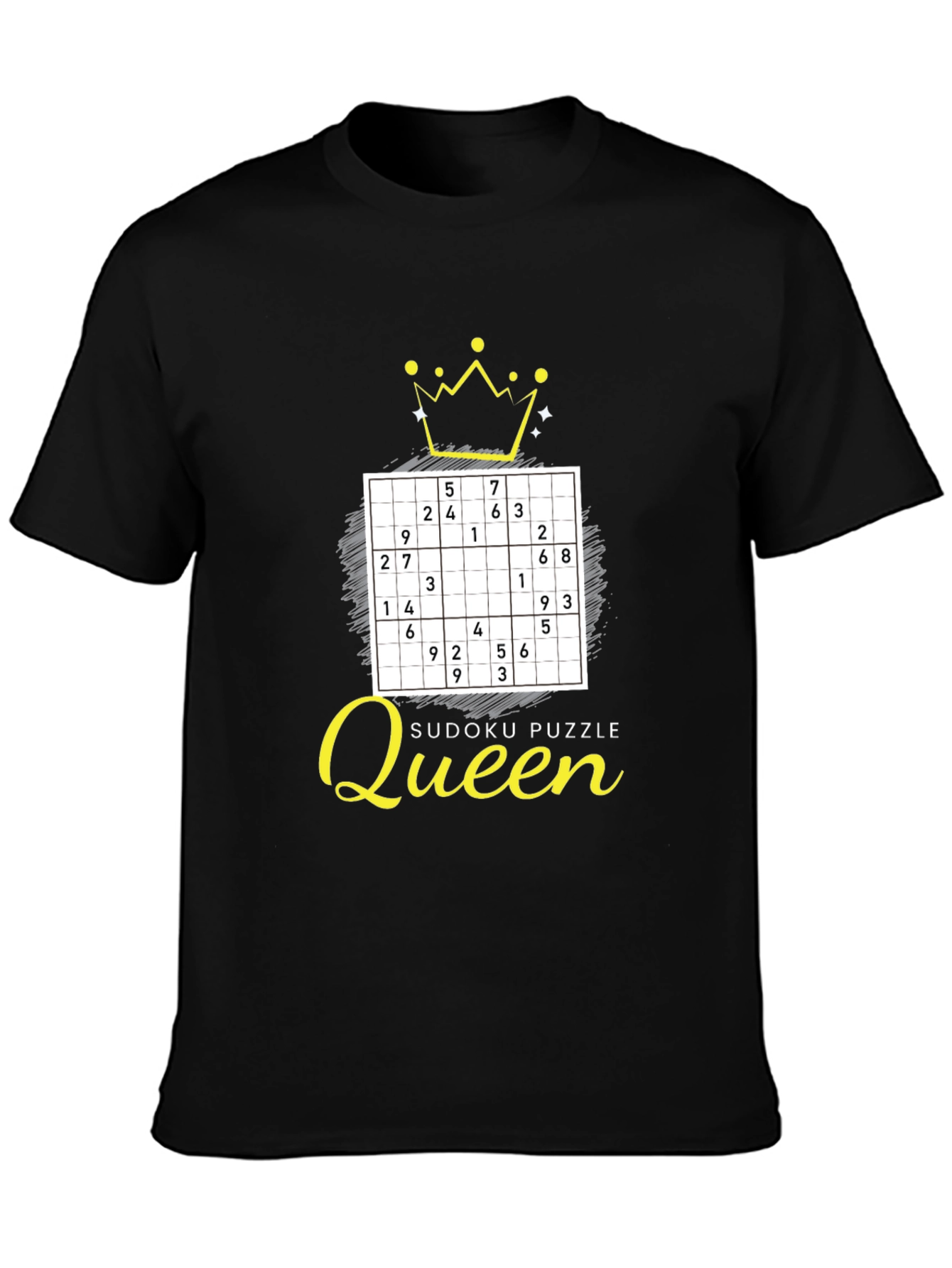 Sudoku Puzzle Queen T-Shirt - Brainy & Stylish