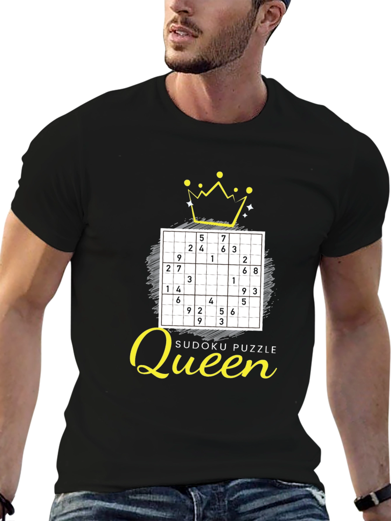 Sudoku Puzzle Queen T-Shirt - Brainy & Stylish