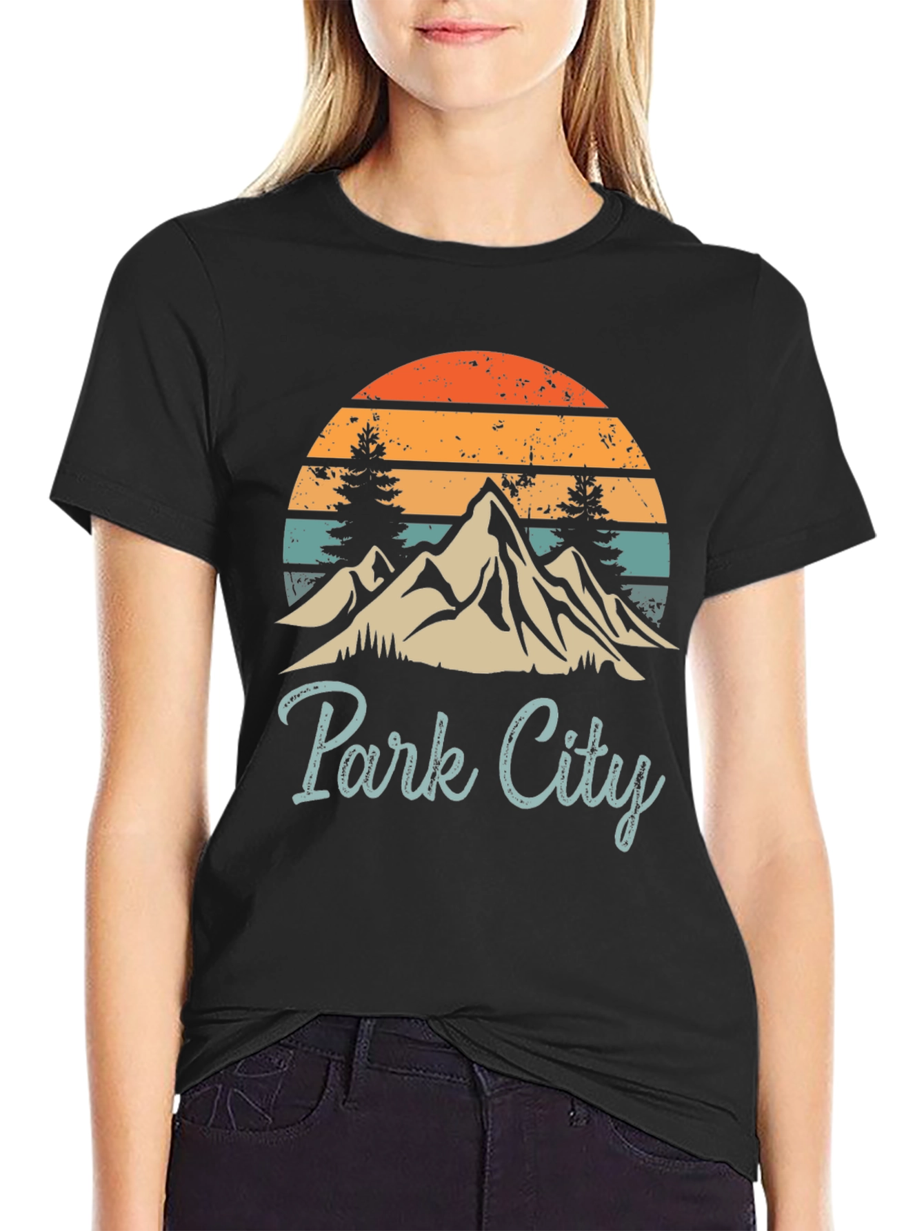 Retro Park City Mountain Graphic Tee