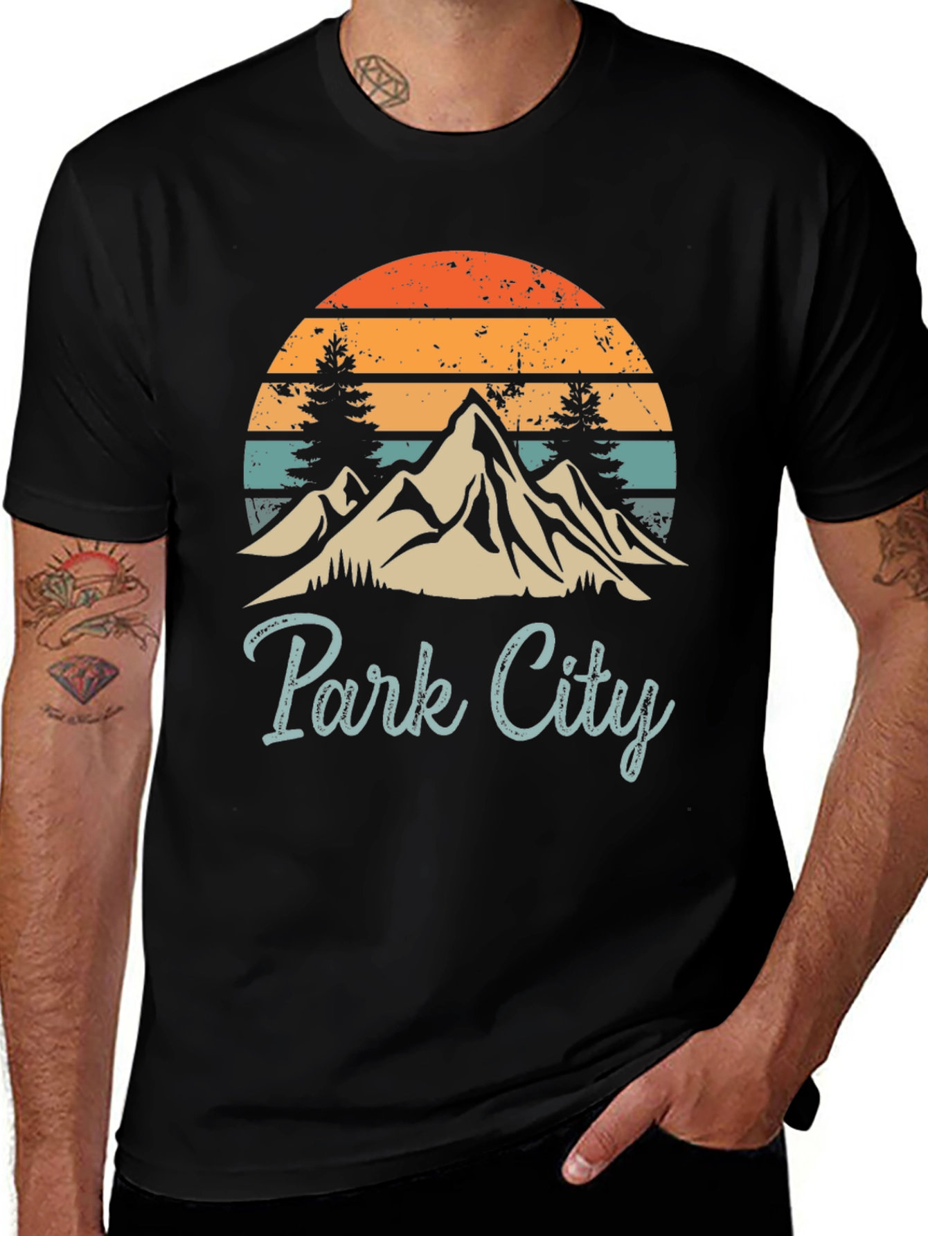 Retro Park City Mountain Graphic Tee