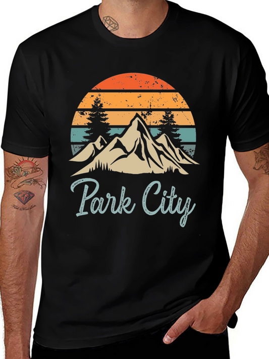 Retro Park City Mountain Graphic Tee