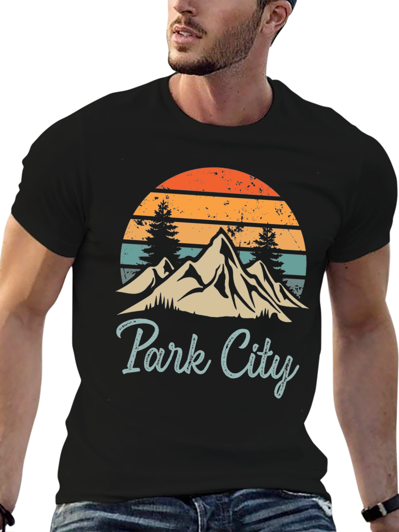 Retro Park City Mountain Graphic Tee