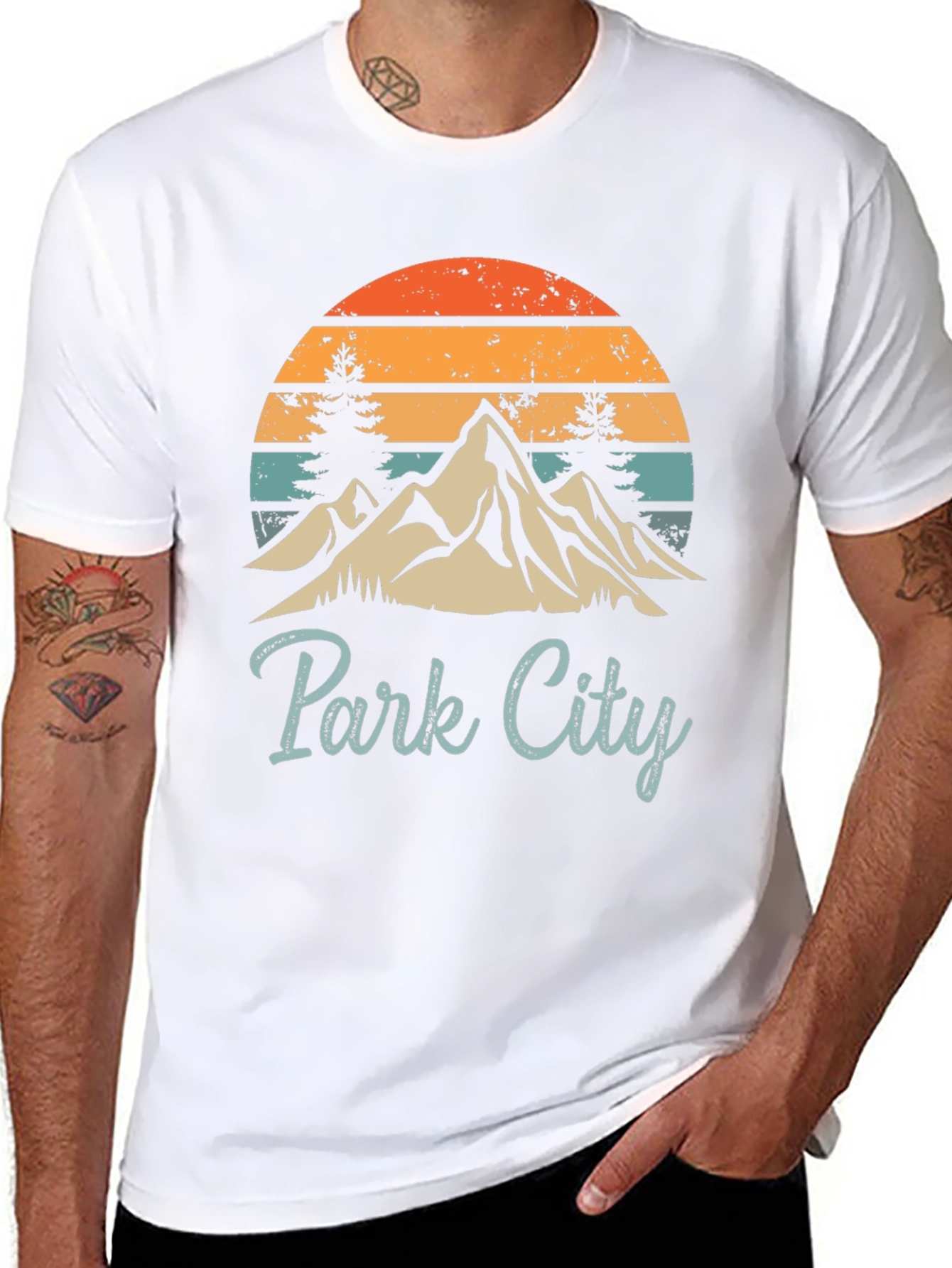 Retro Park City Mountain Graphic Tee