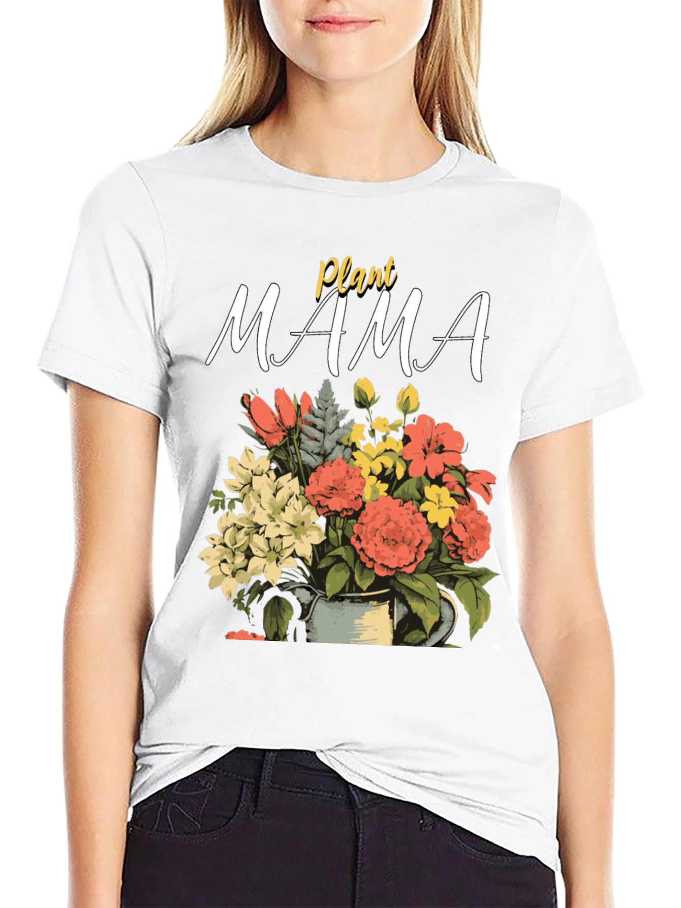 Plant Mama T-Shirt - Floral Gardener Tee