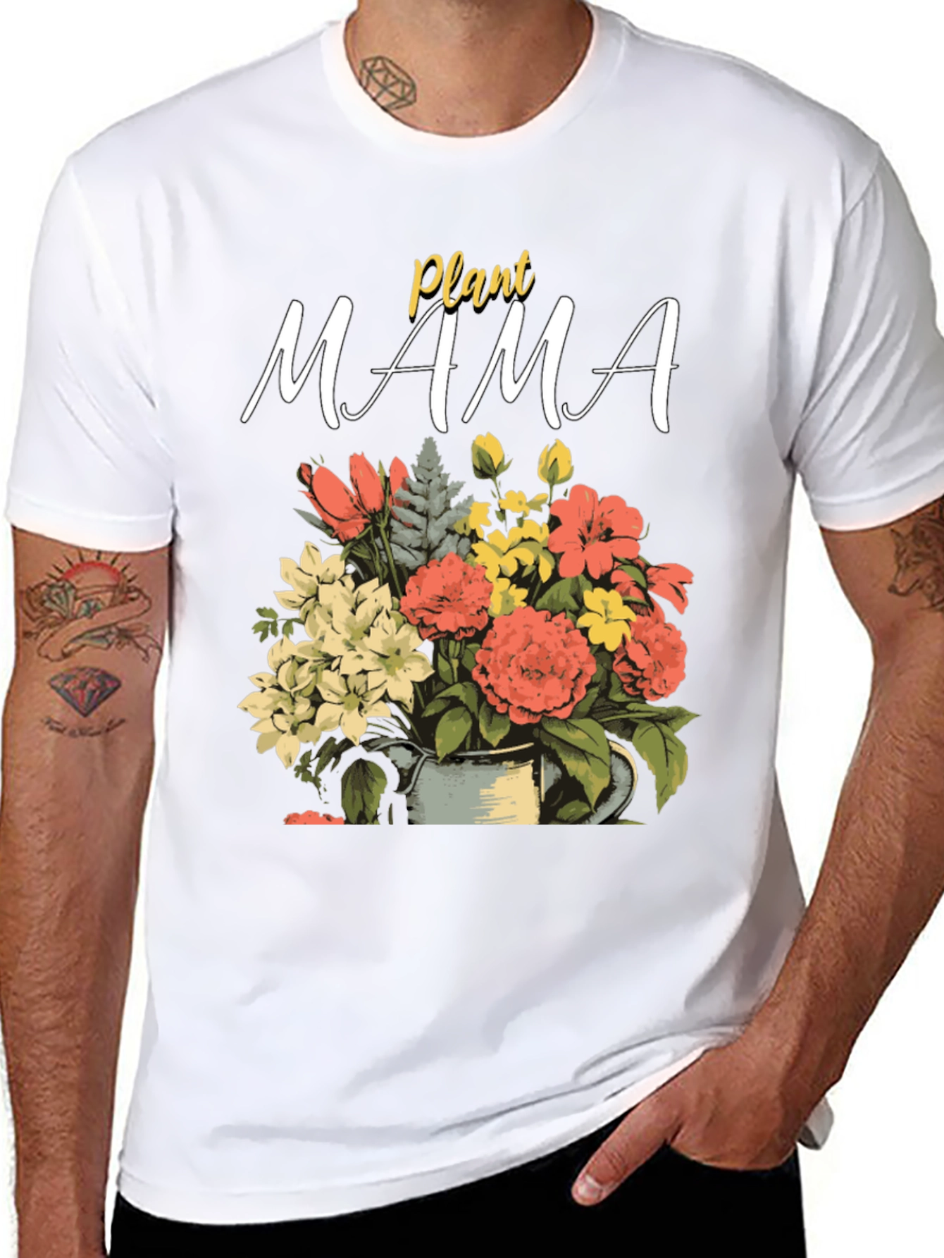 Plant Mama T-Shirt - Floral Gardener Tee