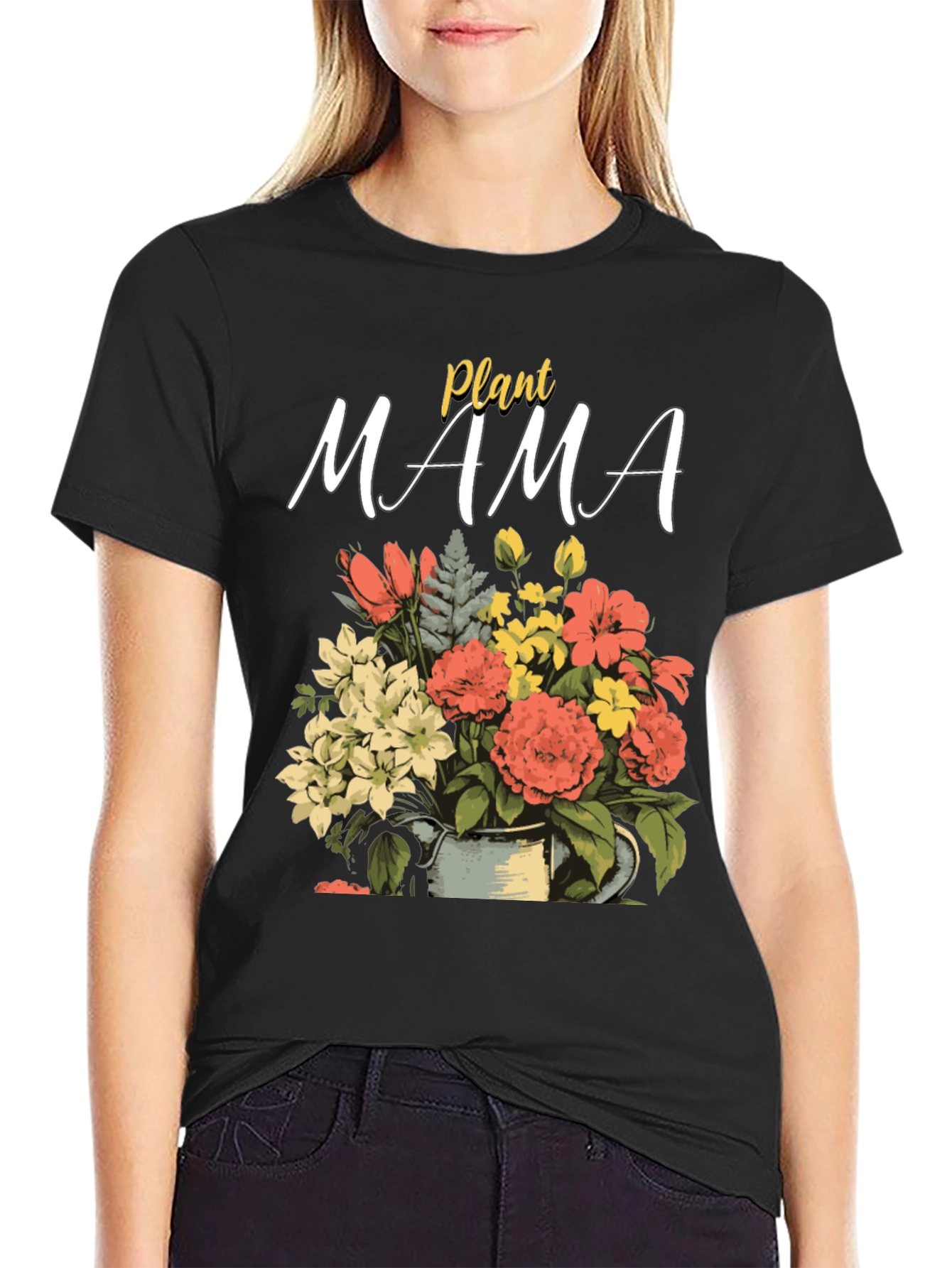 Plant Mama T-Shirt - Floral Gardener Tee