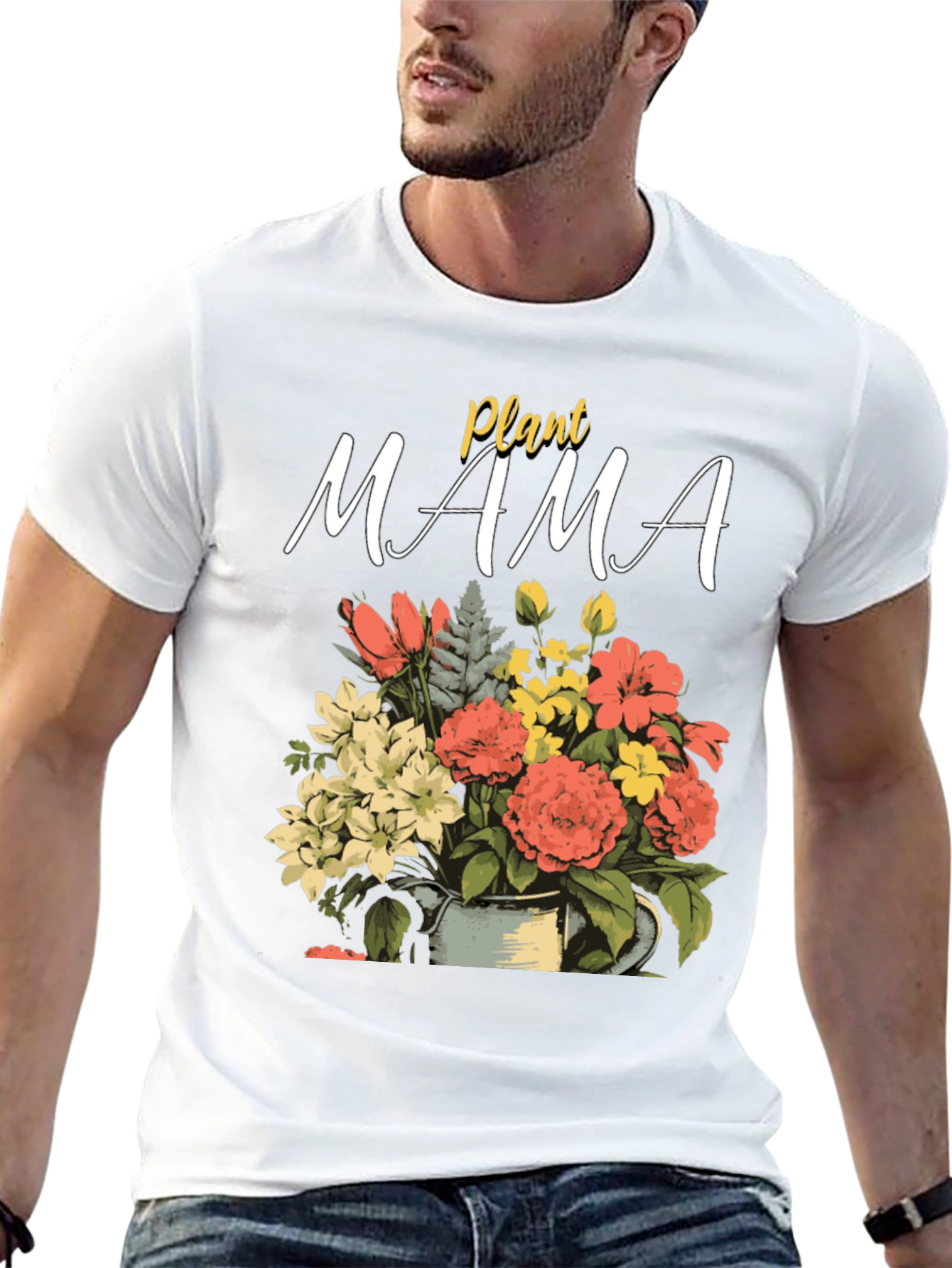 Plant Mama T-Shirt - Floral Gardener Tee