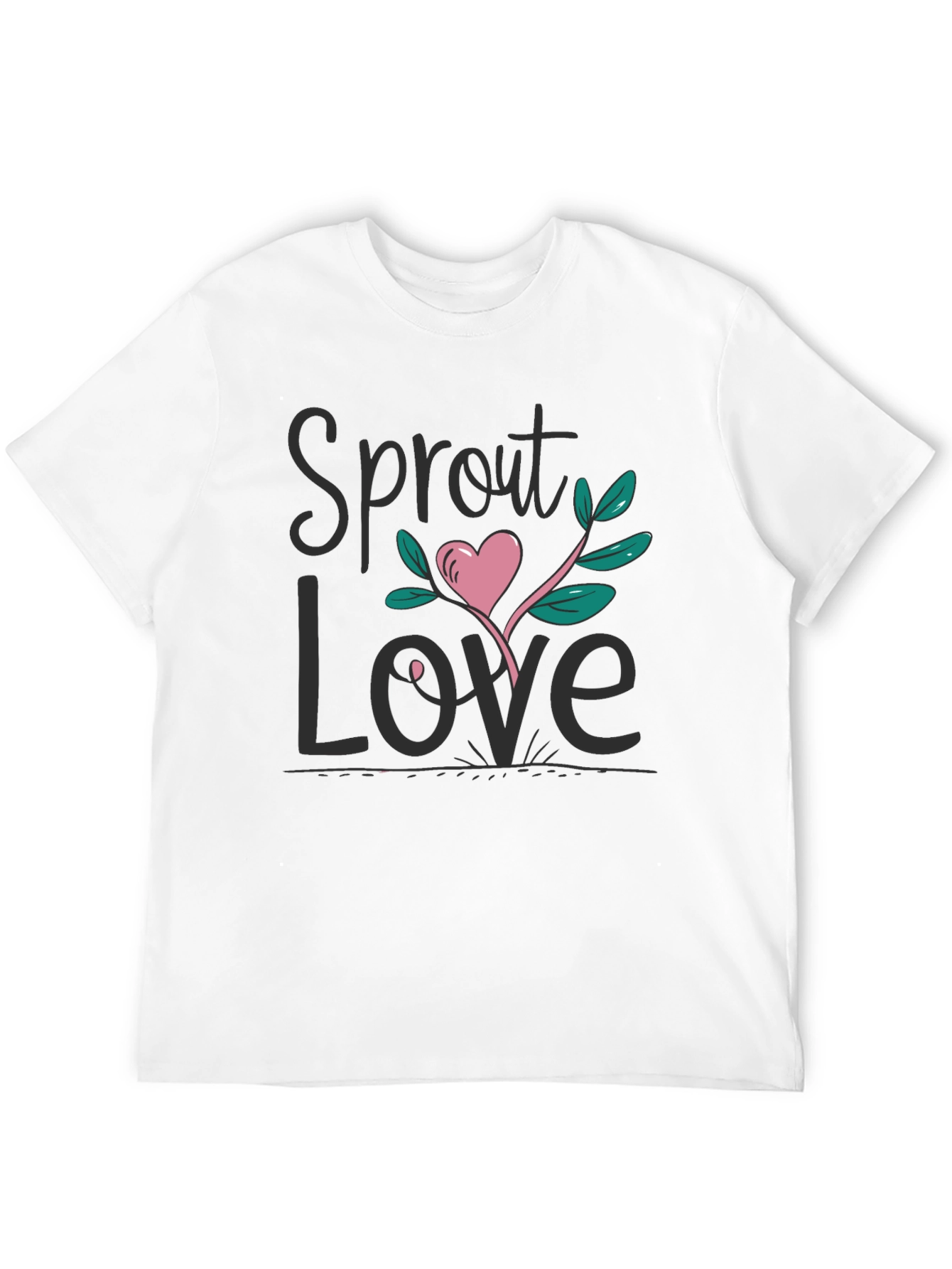 Sprout Love Black Graphic Tee